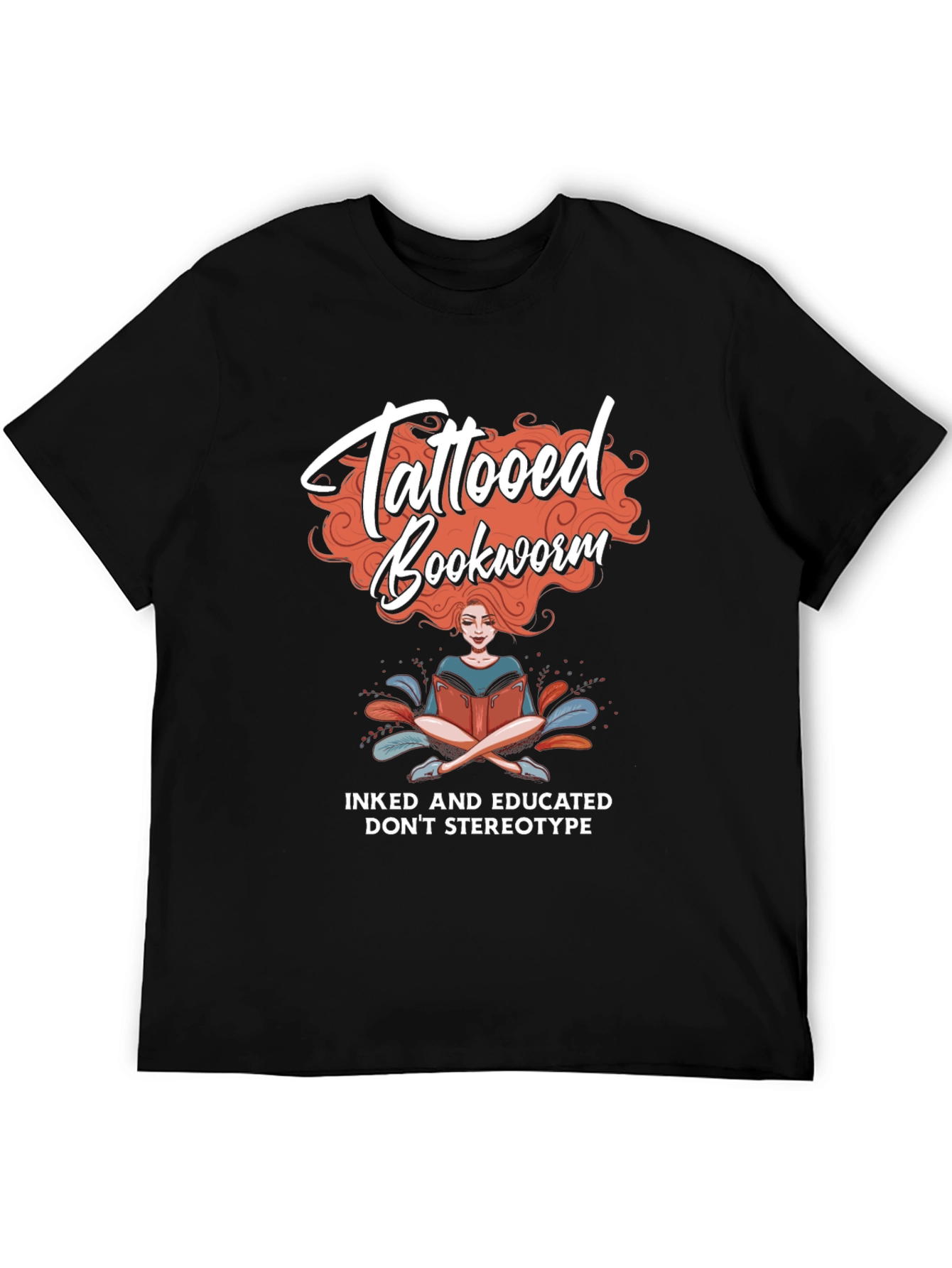 Tattooed Bookworm Graphic Tee - Inked & Educated