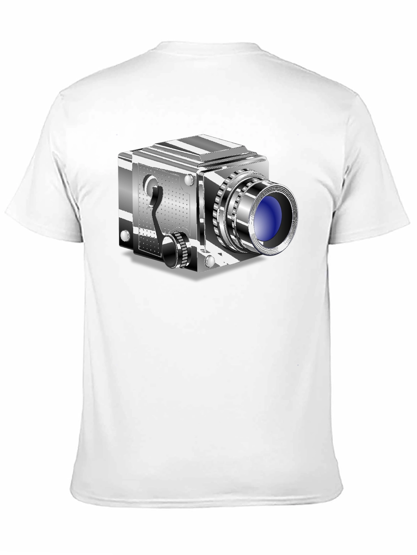 Retro Camera Graphic Tee - Cool Black T-Shirt