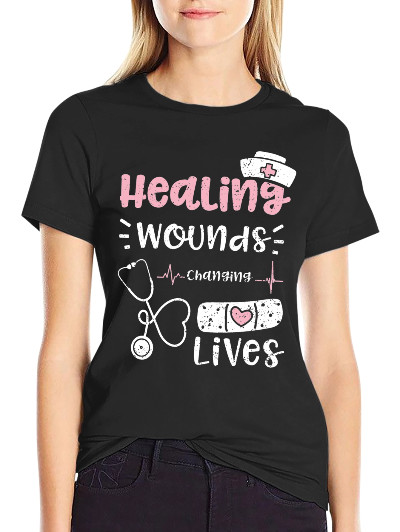 Healing Wounds Changing Lives Nurse T-Shirt