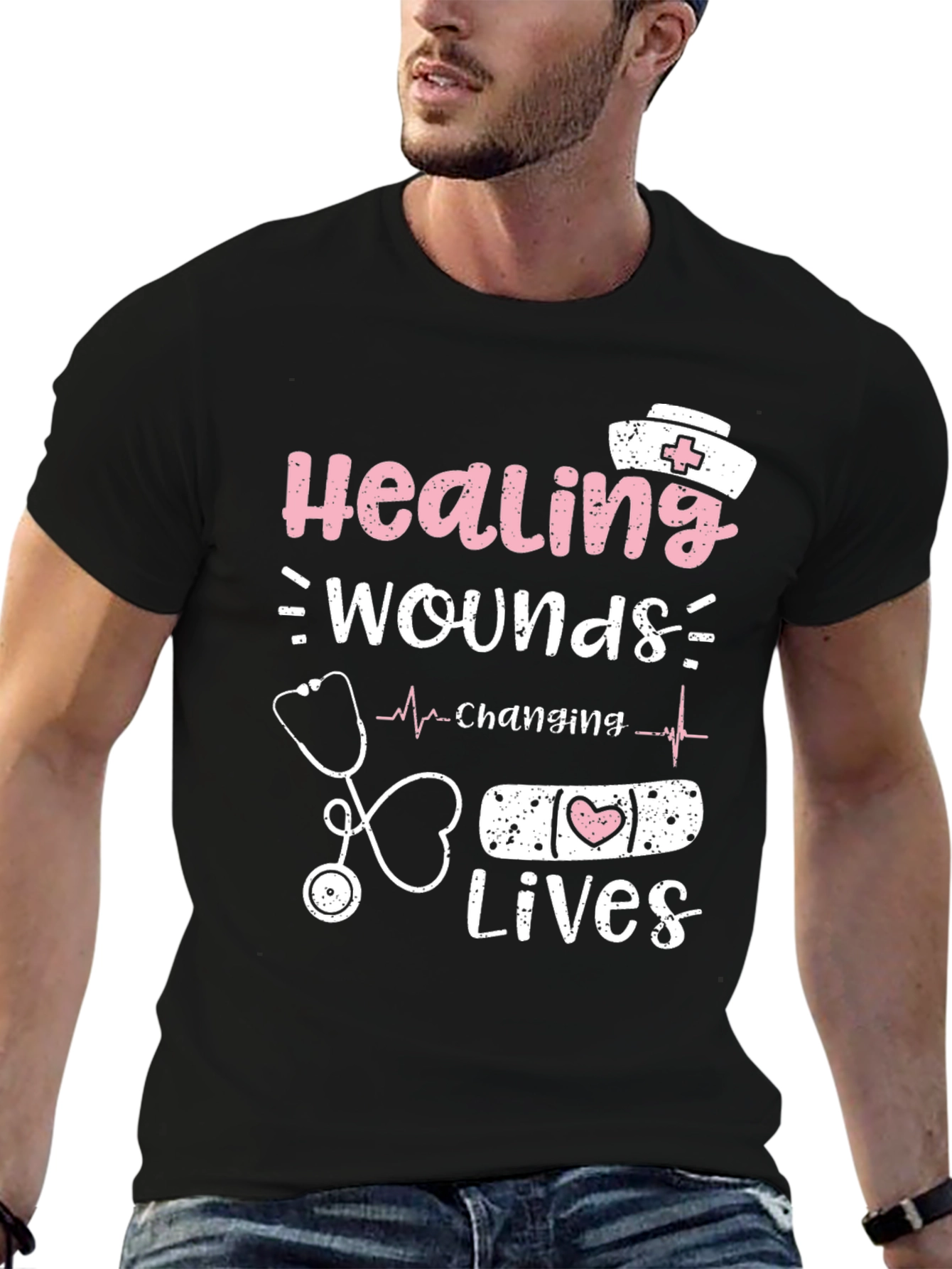 Healing Wounds Changing Lives Nurse T-Shirt