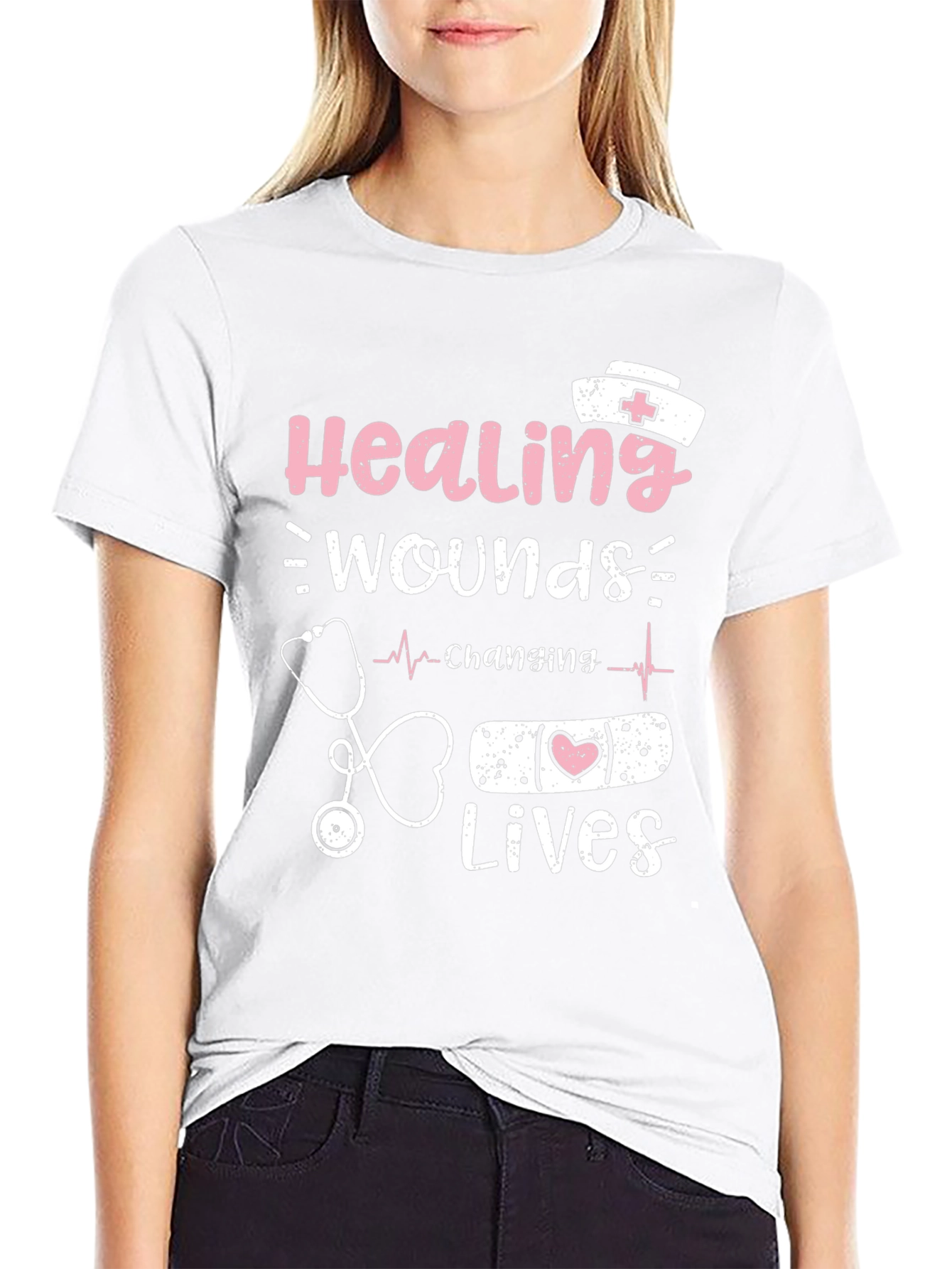 Healing Wounds Changing Lives Nurse T-Shirt