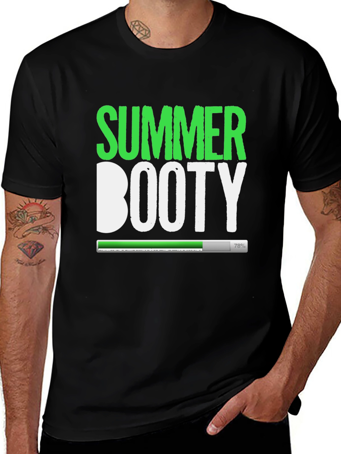 Summer Booty Loading T-Shirt - Black