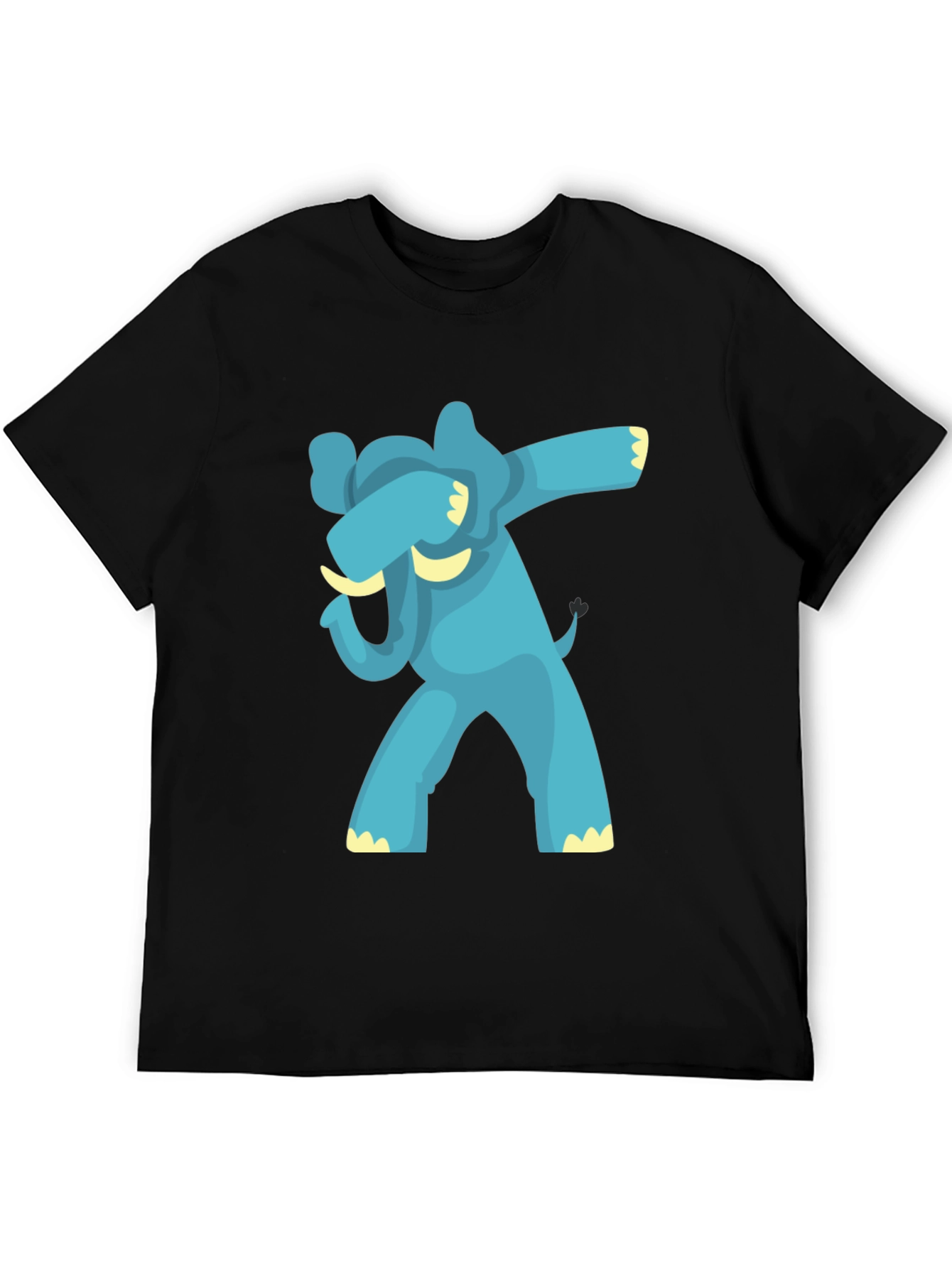 Dabbing Elephant Graphic Tee - Black
