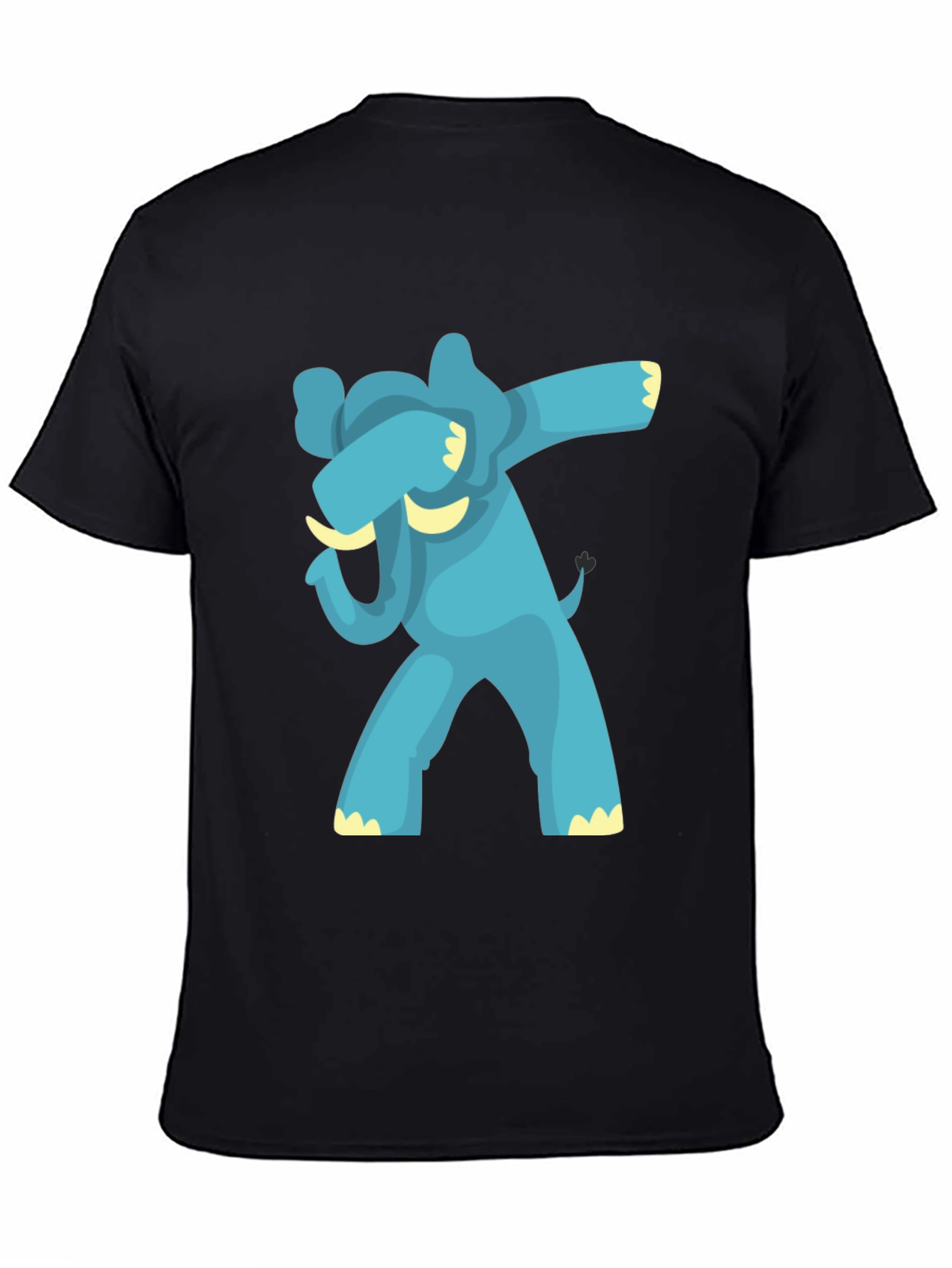 Dabbing Elephant Graphic Tee - Black