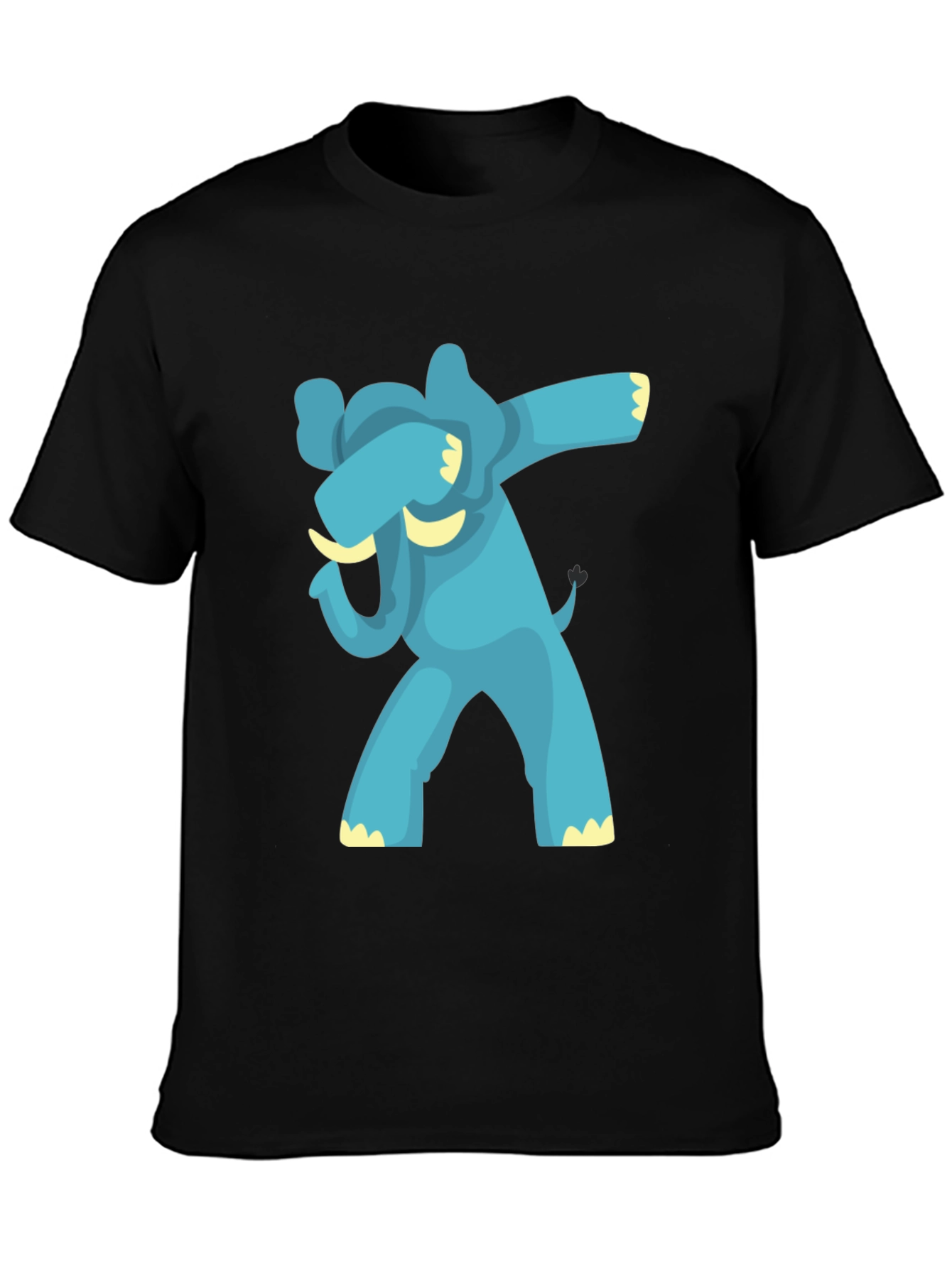 Dabbing Elephant Graphic Tee - Black