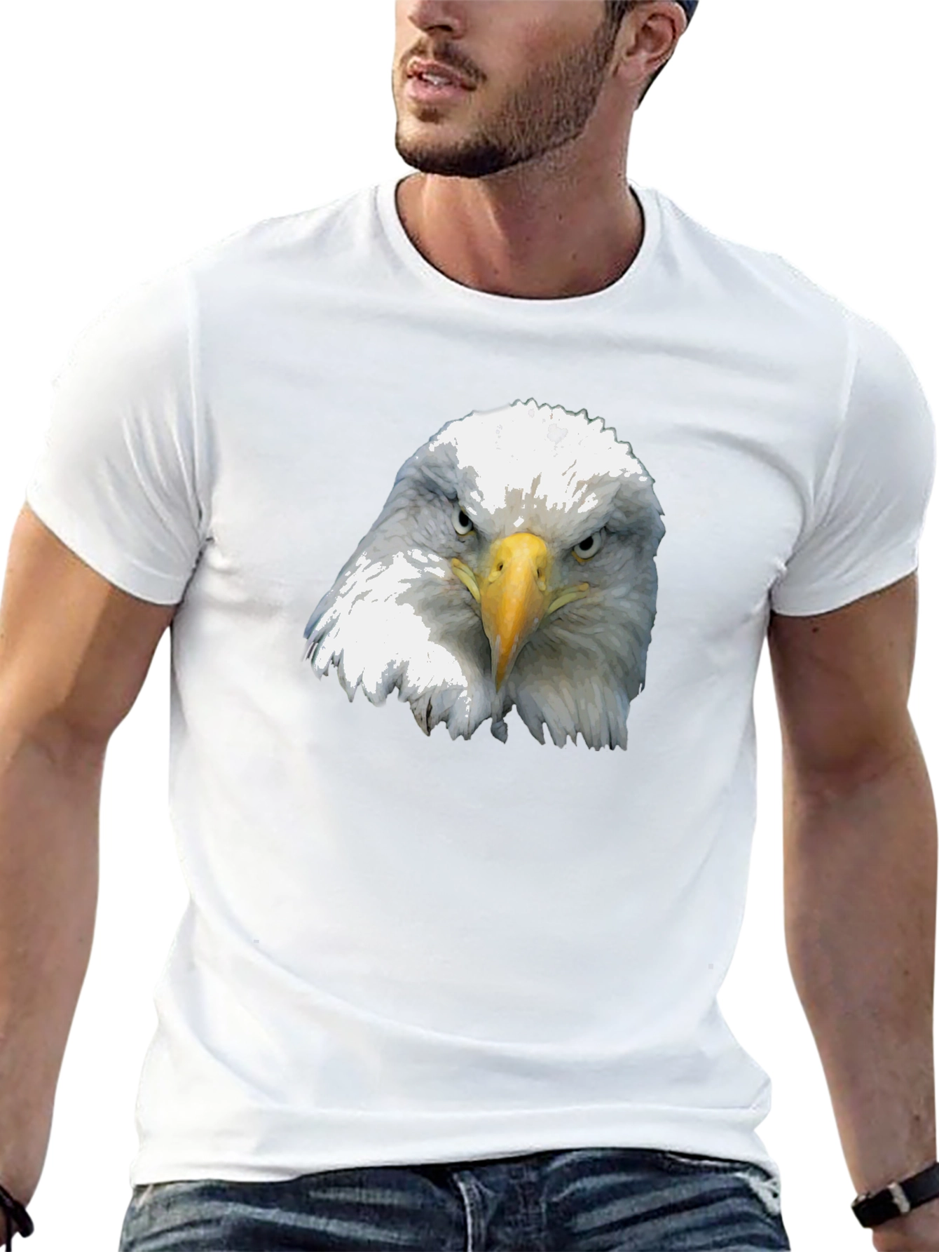 Eagle Graphic Black T-Shirt - Patriotic Style