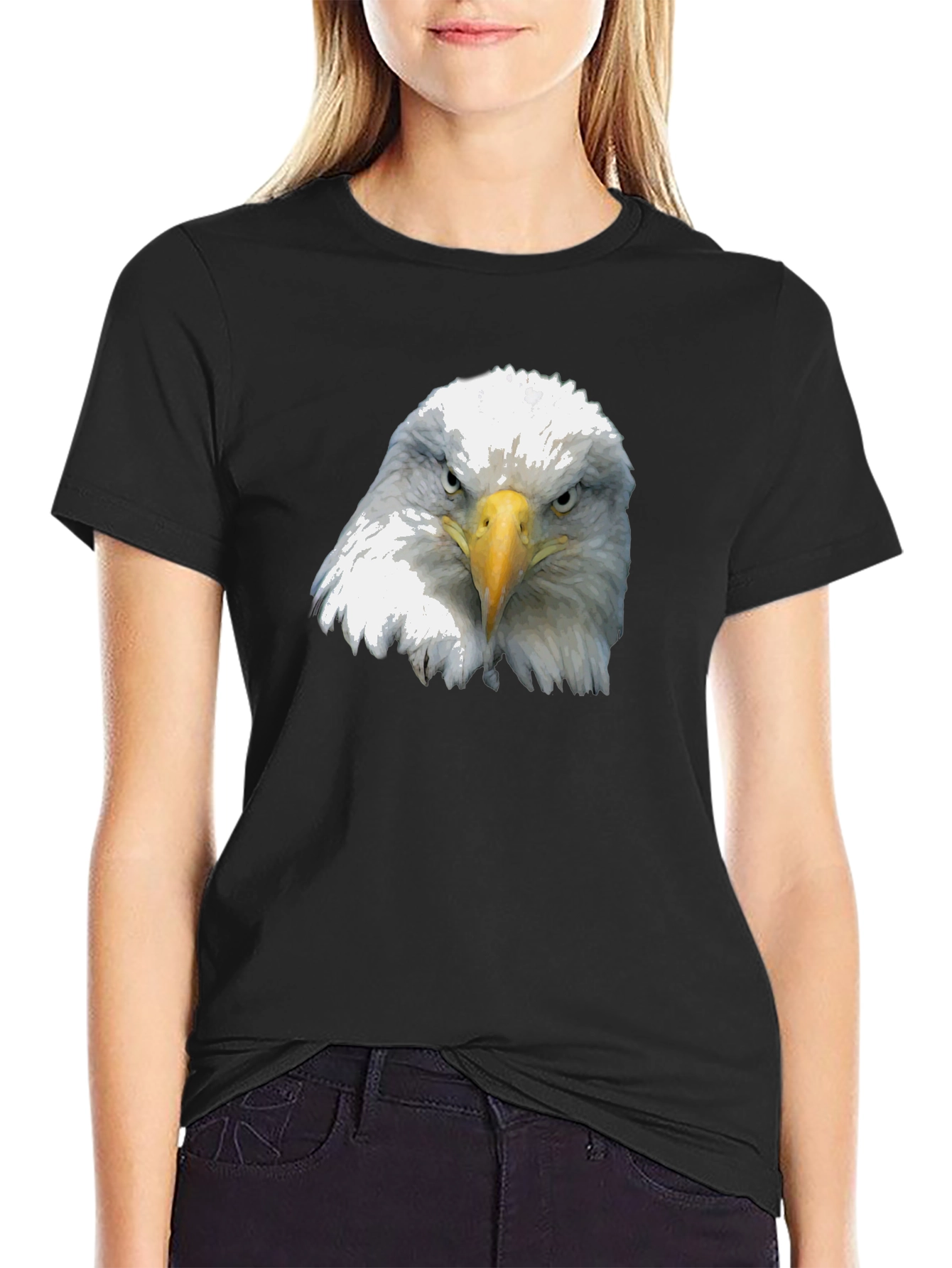 Eagle Graphic Black T-Shirt - Patriotic Style
