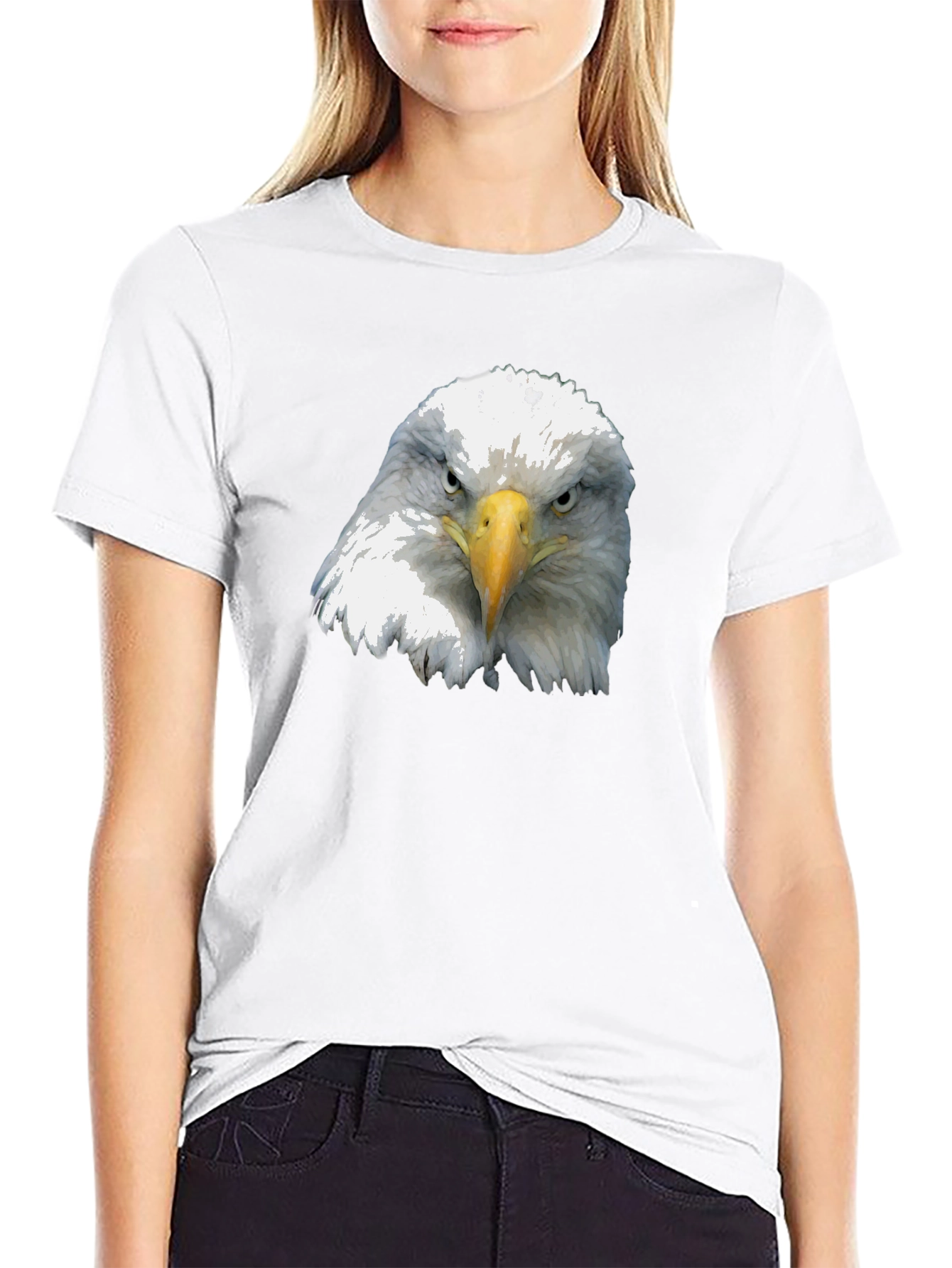 Eagle Graphic Black T-Shirt - Patriotic Style