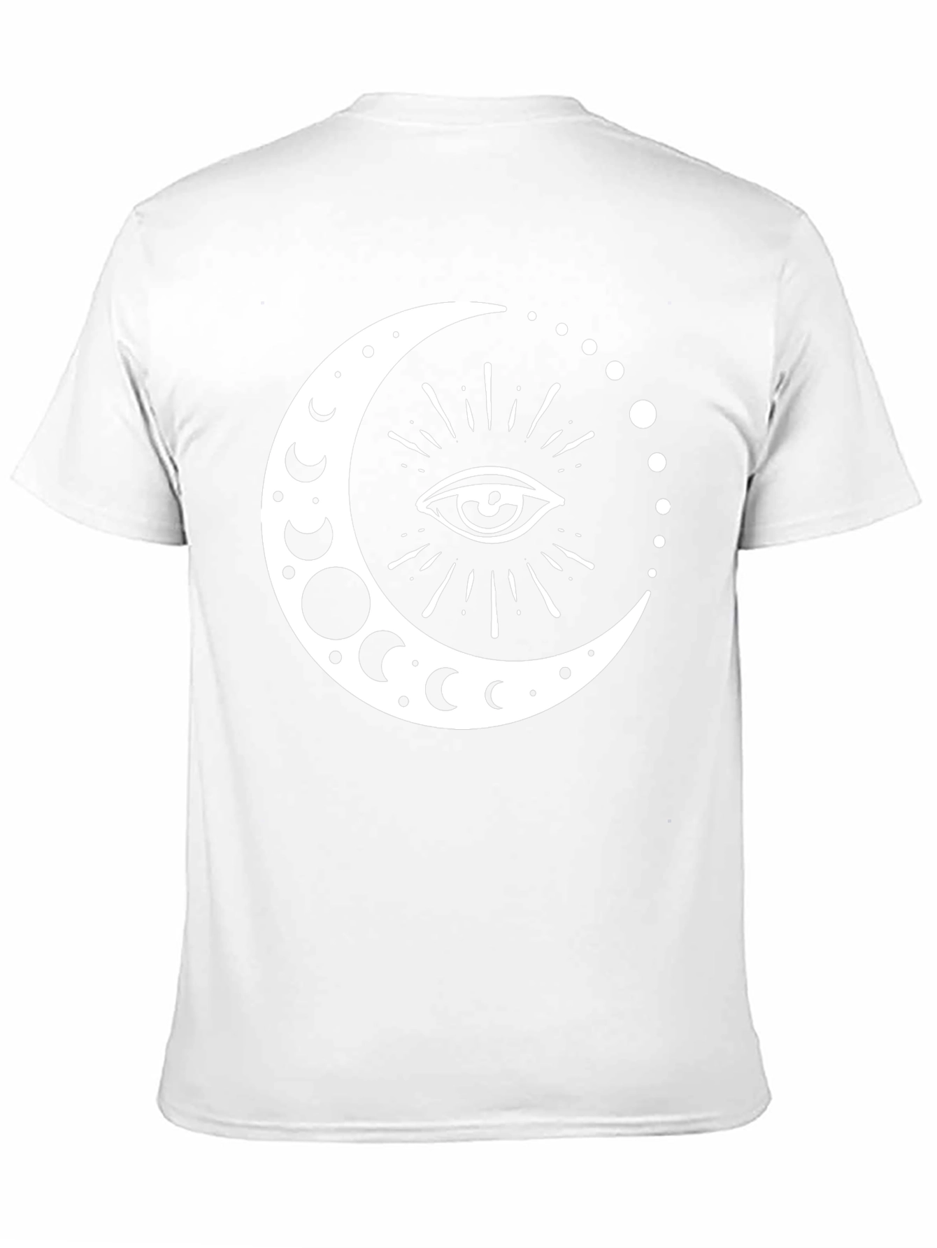Mystic Moon Eye Graphic T-Shirt - Black Cotton