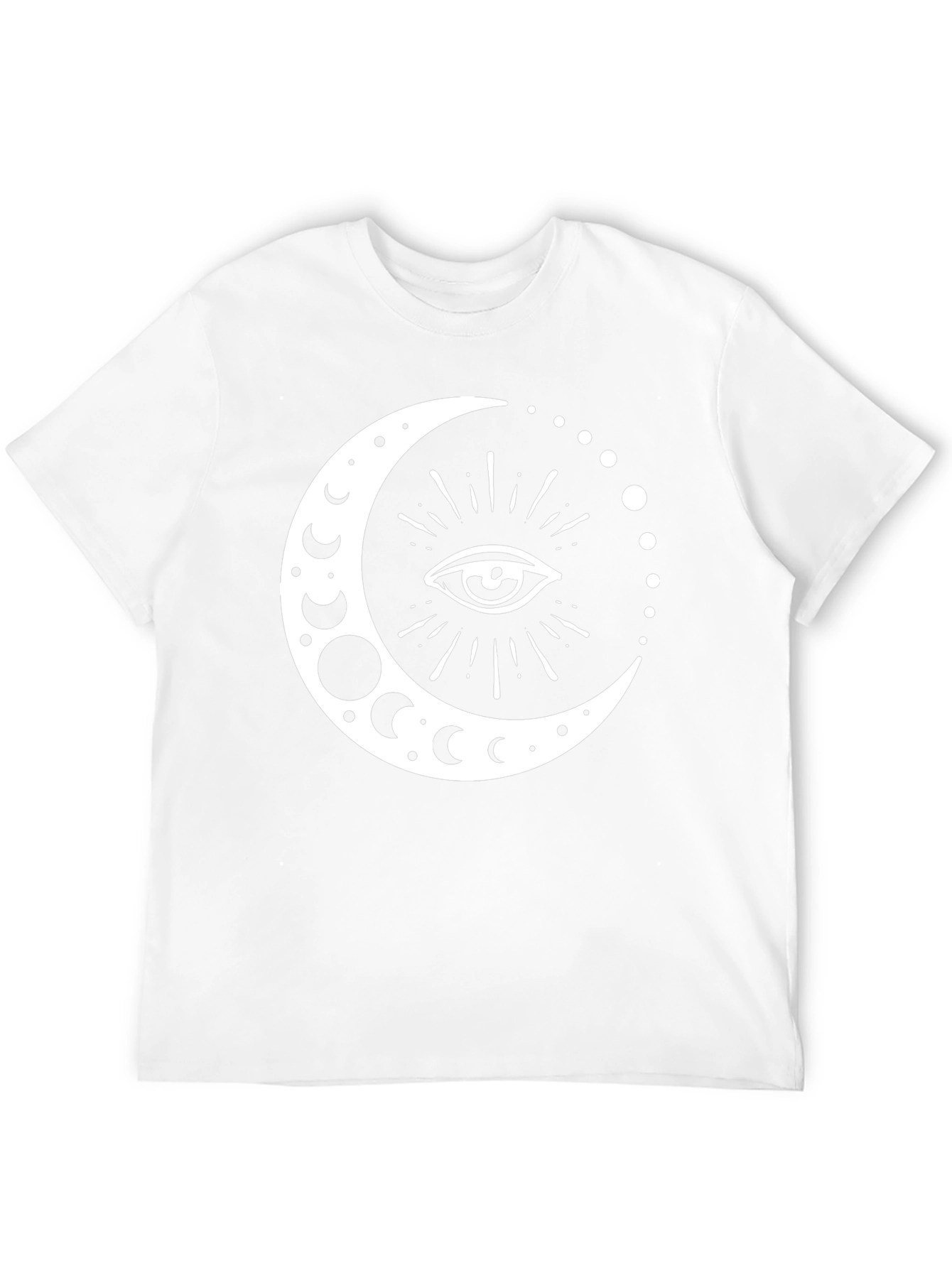 Mystic Moon Eye Graphic T-Shirt - Black Cotton