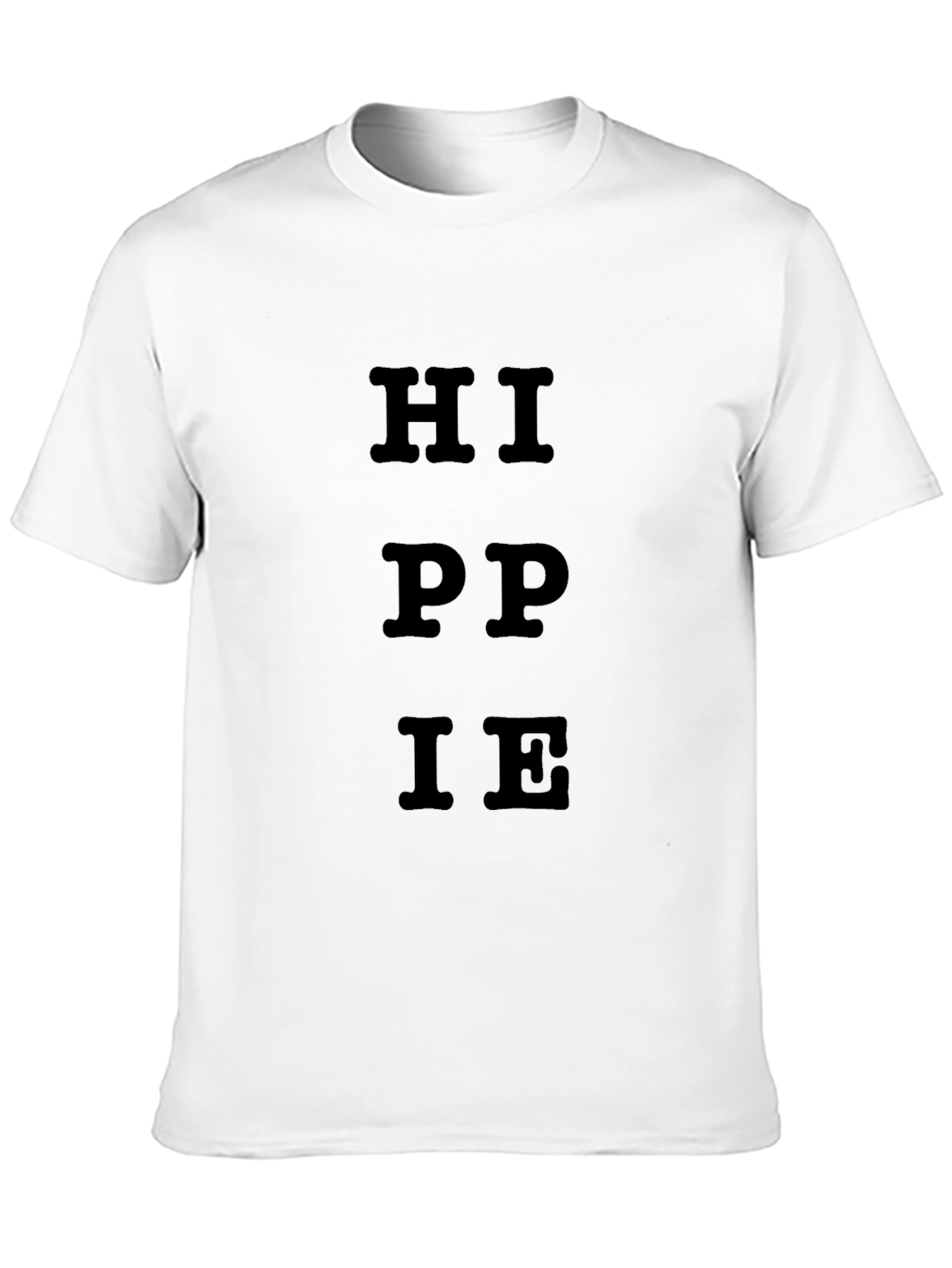 Hippie Graphic Black Cotton T-Shirt