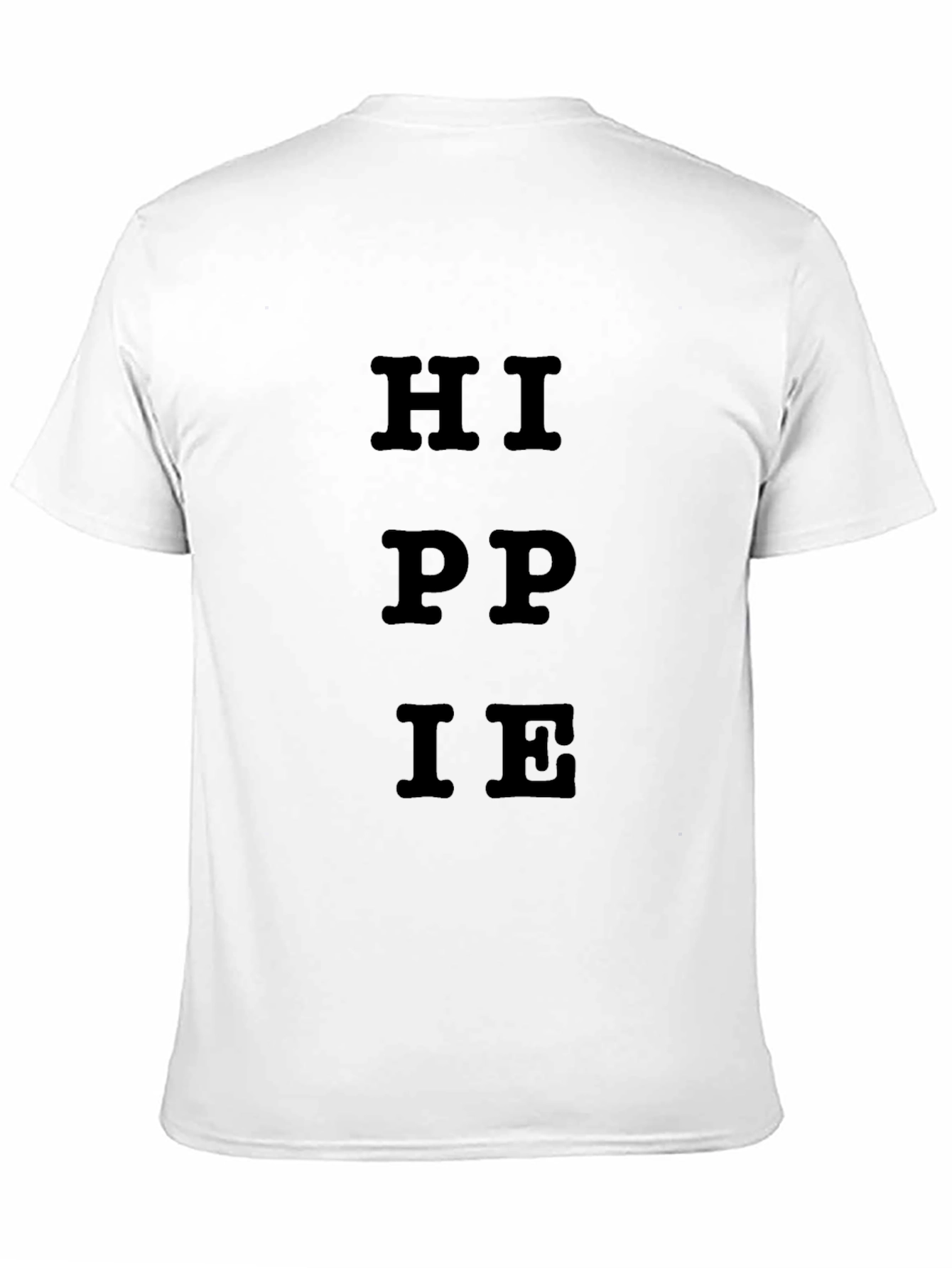 Hippie Graphic Black Cotton T-Shirt