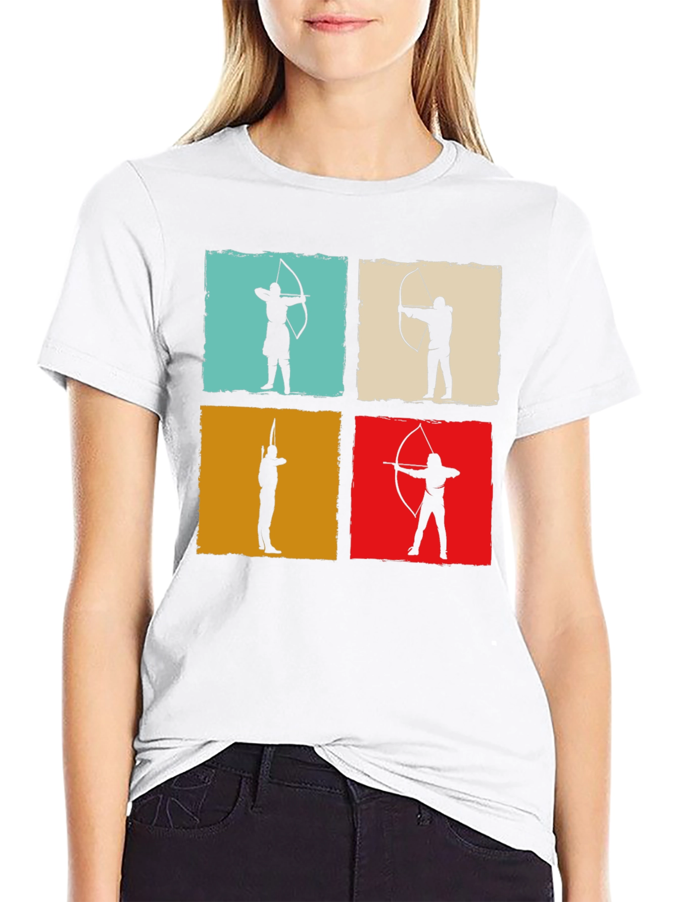 Archery Silhouette Graphic Tee - Black T-Shirt