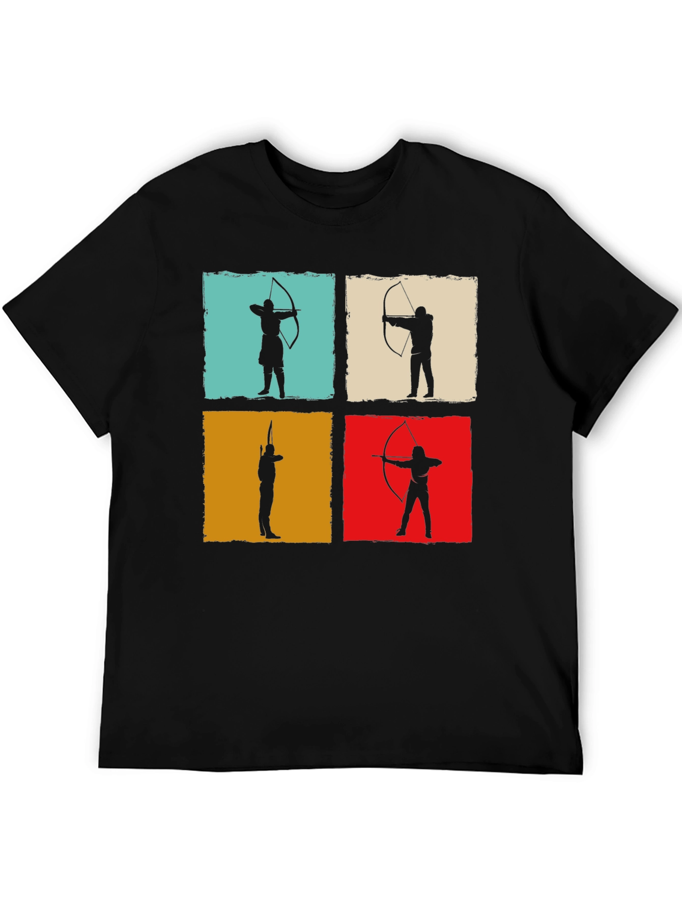 Archery Silhouette Graphic Tee - Black T-Shirt