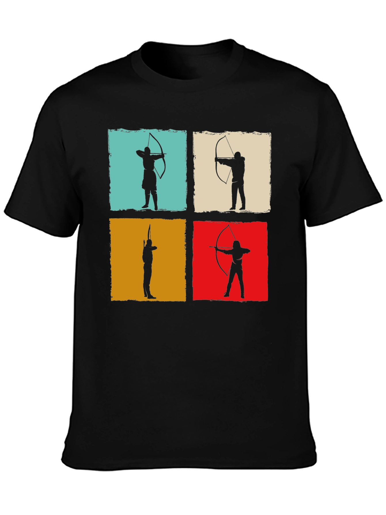 Archery Silhouette Graphic Tee - Black T-Shirt