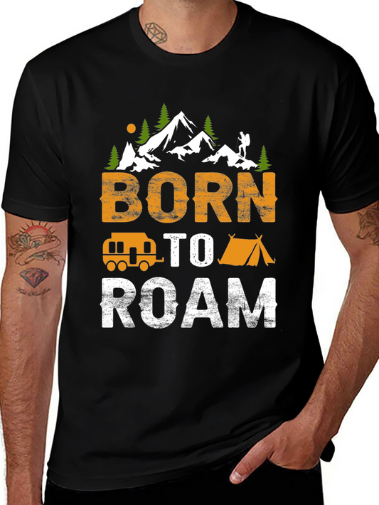 Born To Roam Camping Adventure Tee