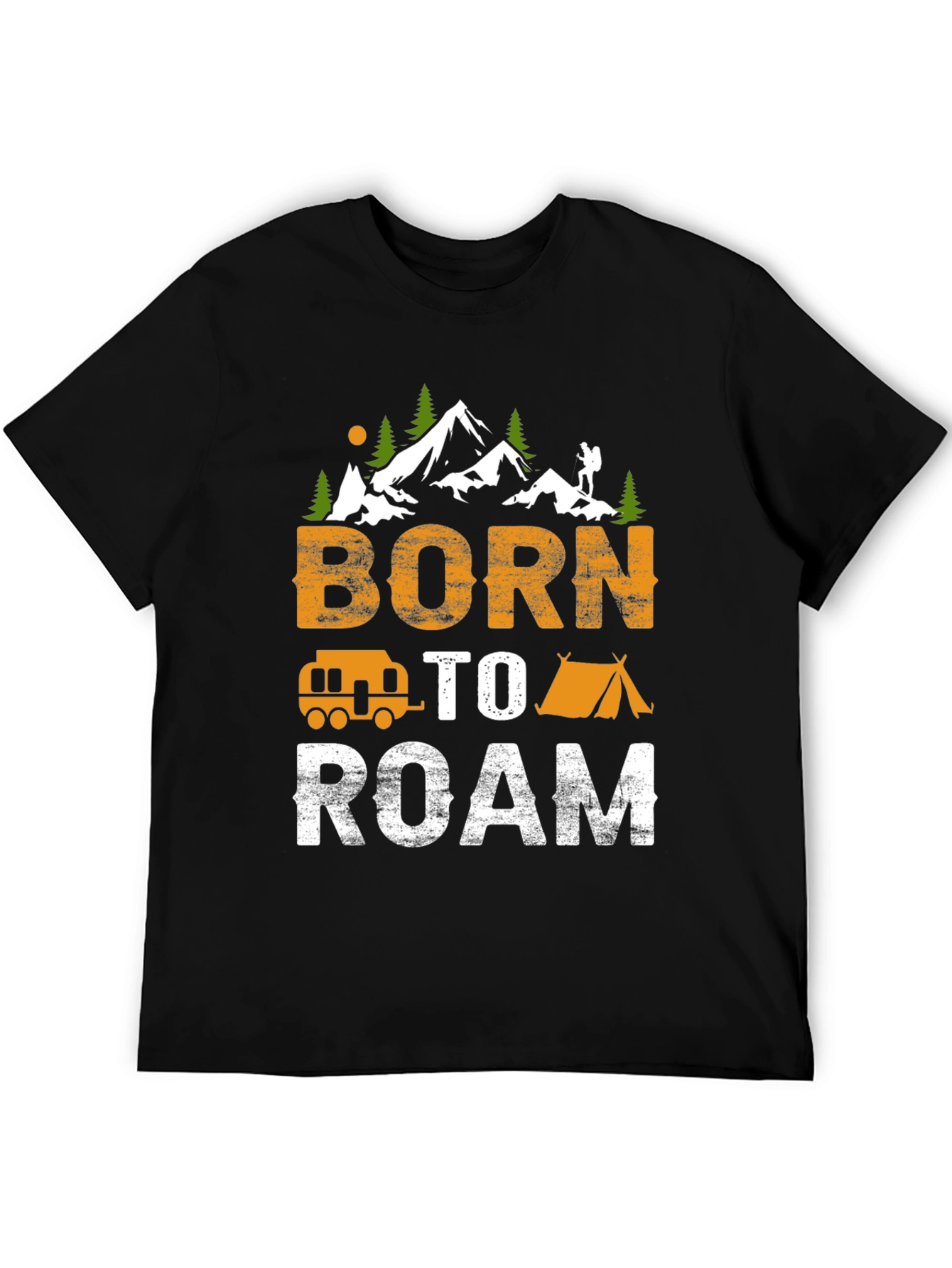 Born To Roam Camping Adventure Tee