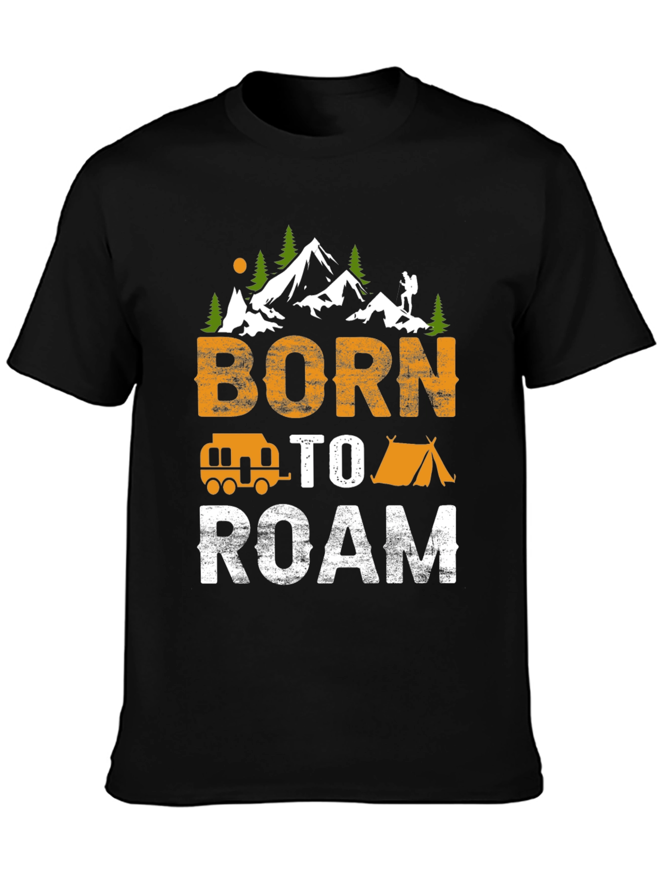 Born To Roam Camping Adventure Tee