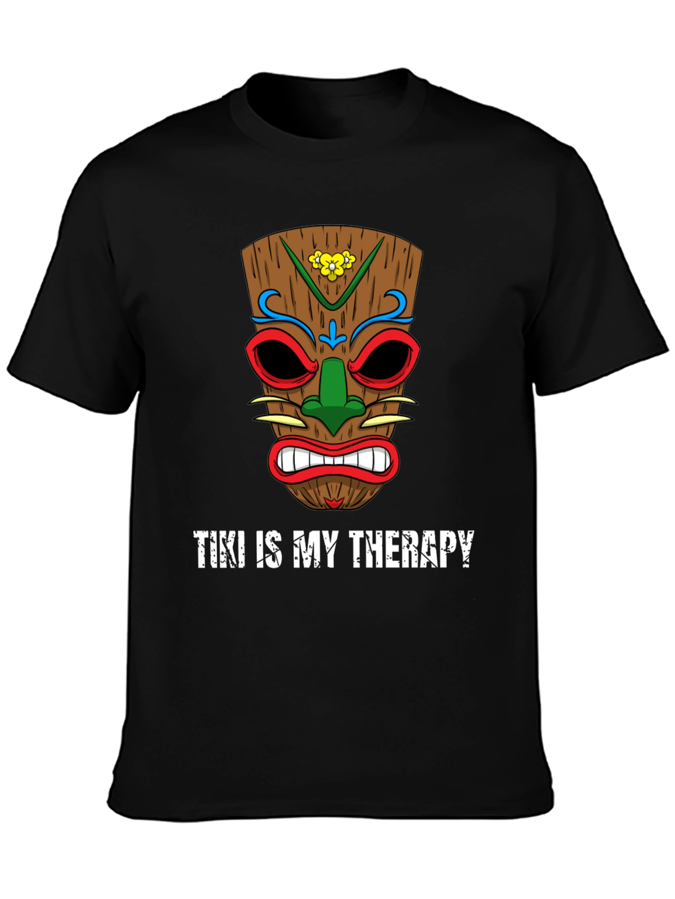 Tiki Is My Therapy T-Shirt Novelty Graphic Tee