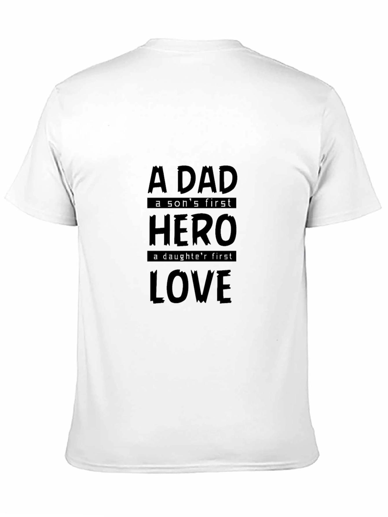 A Dad Hero Love Mens Black T-Shirt