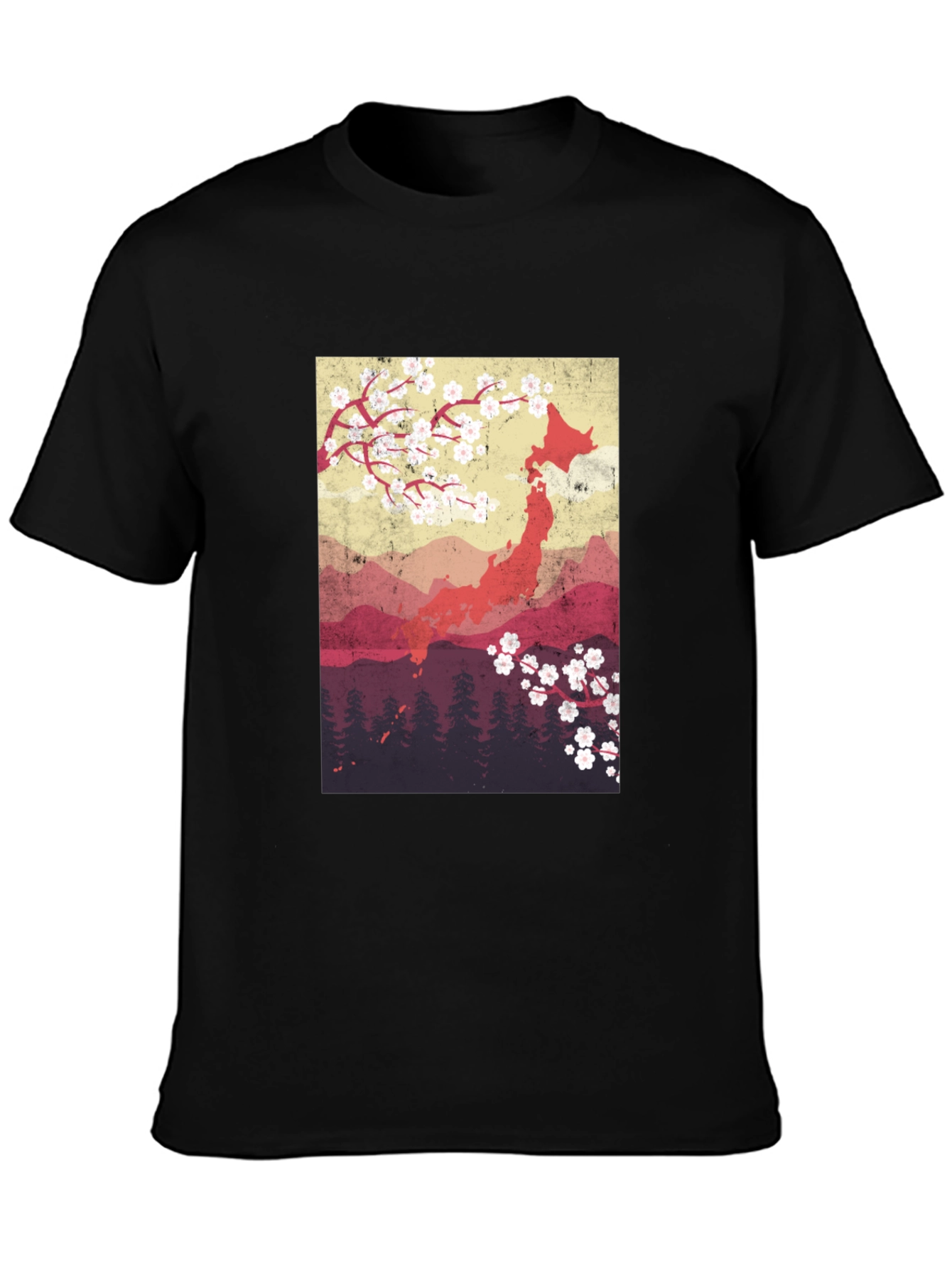 Japan Cherry Blossom Graphic Tee