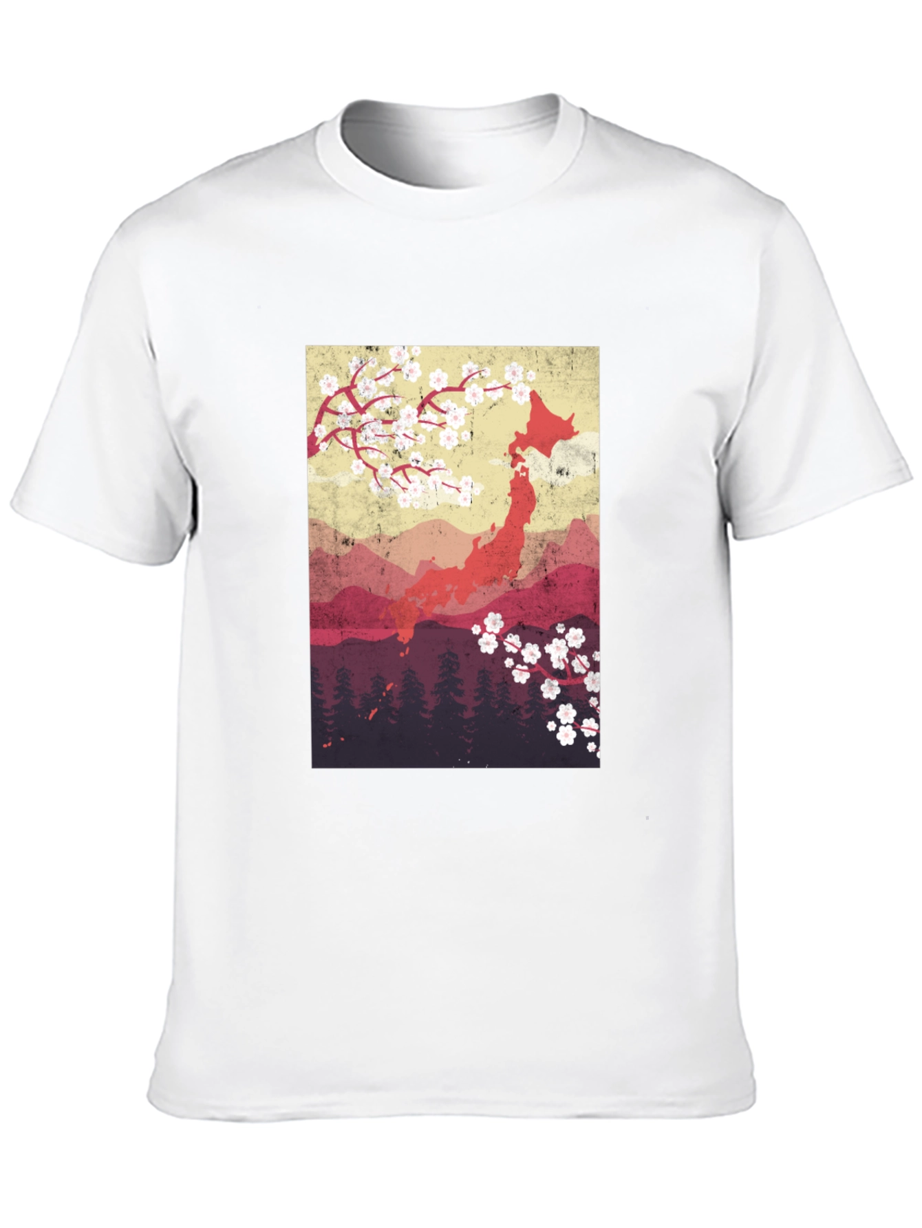 Japan Cherry Blossom Graphic Tee