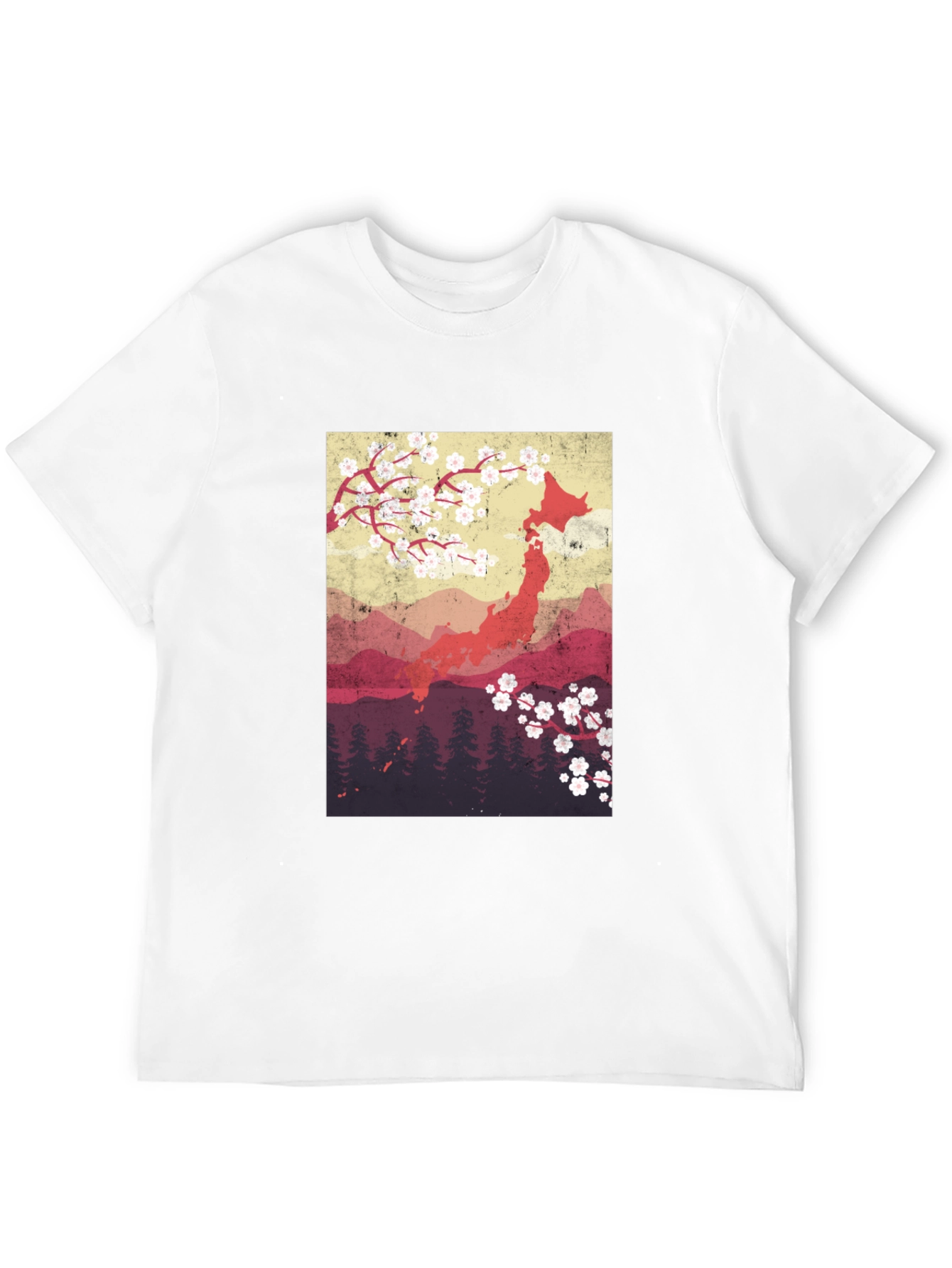 Japan Cherry Blossom Graphic Tee