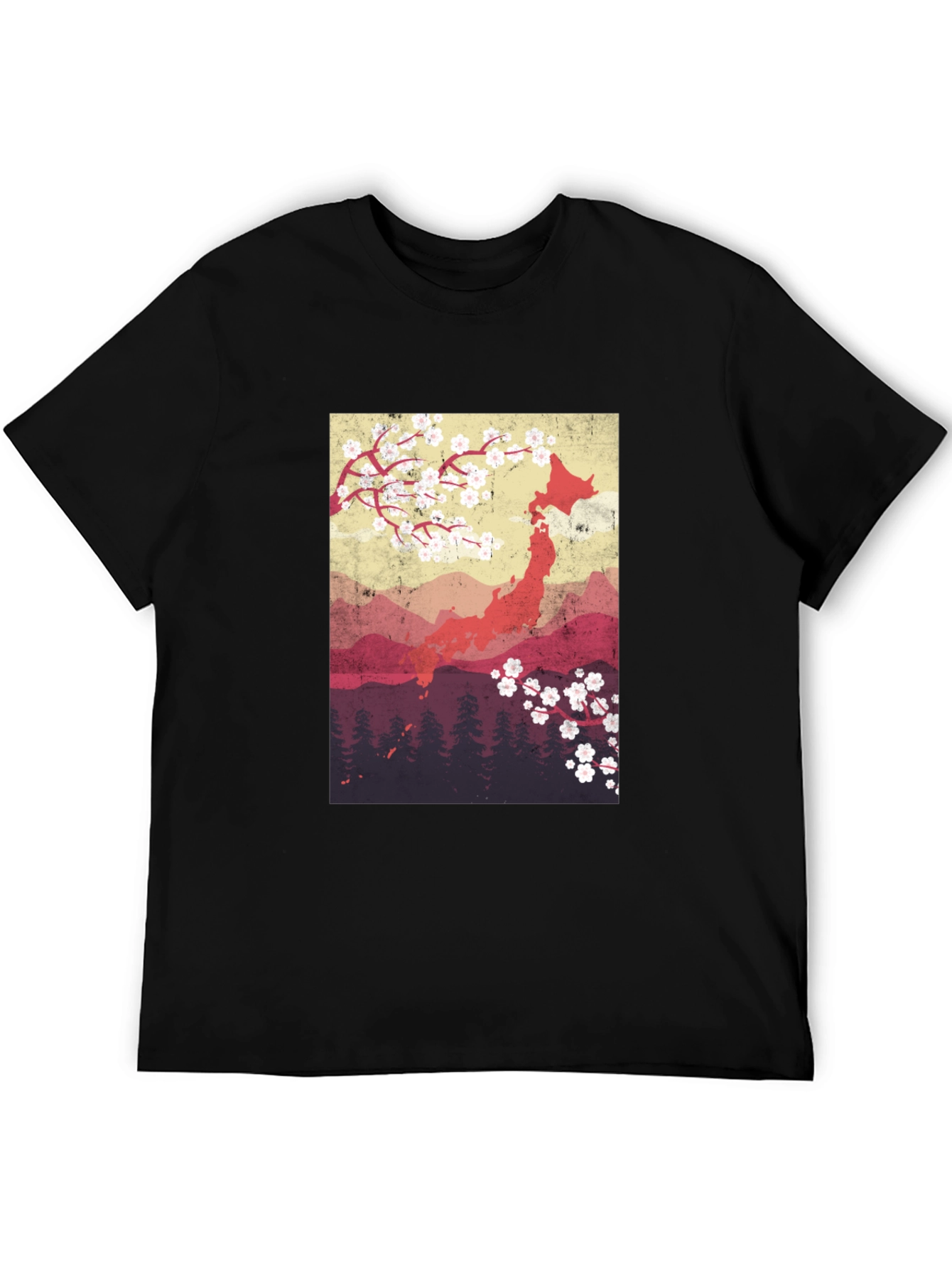 Japan Cherry Blossom Graphic Tee