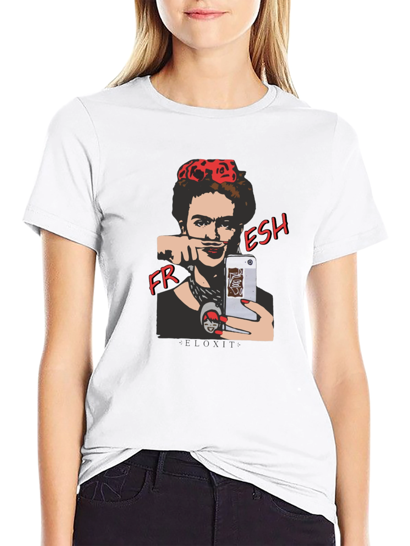 Frida Fresh Graphic T-Shirt - Modern Art Tee