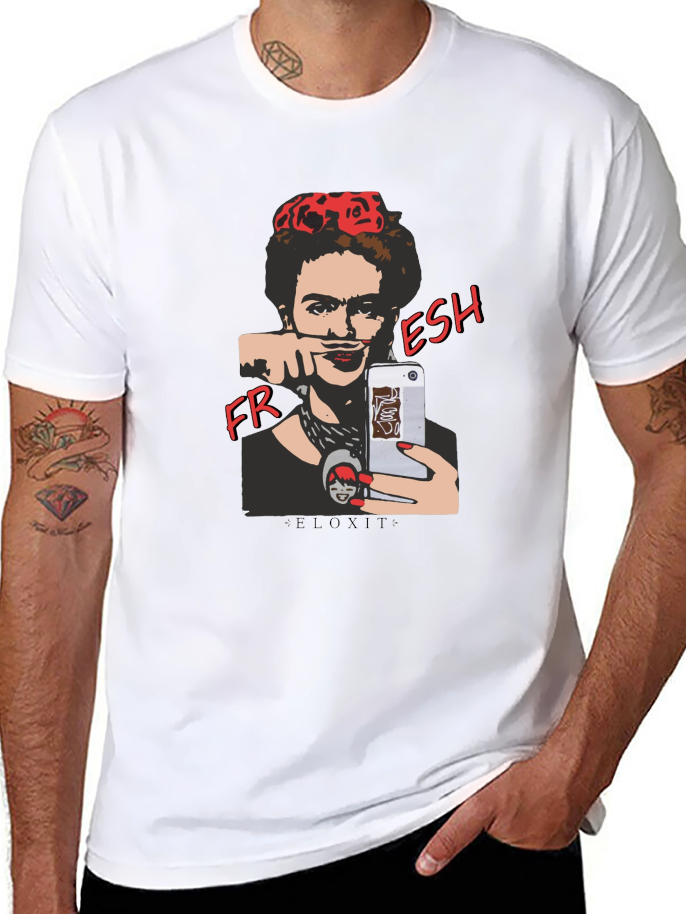 Frida Fresh Graphic T-Shirt - Modern Art Tee
