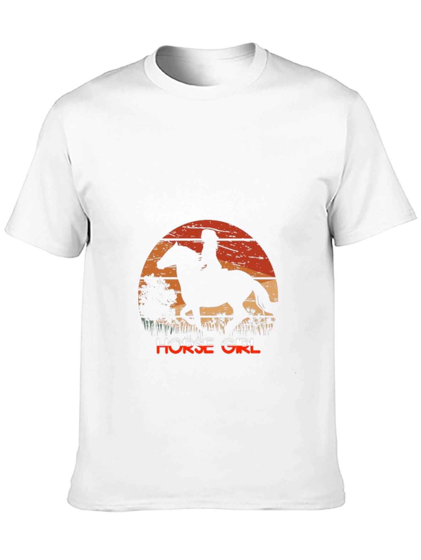 Horse Girl Sunset Graphic Tee
