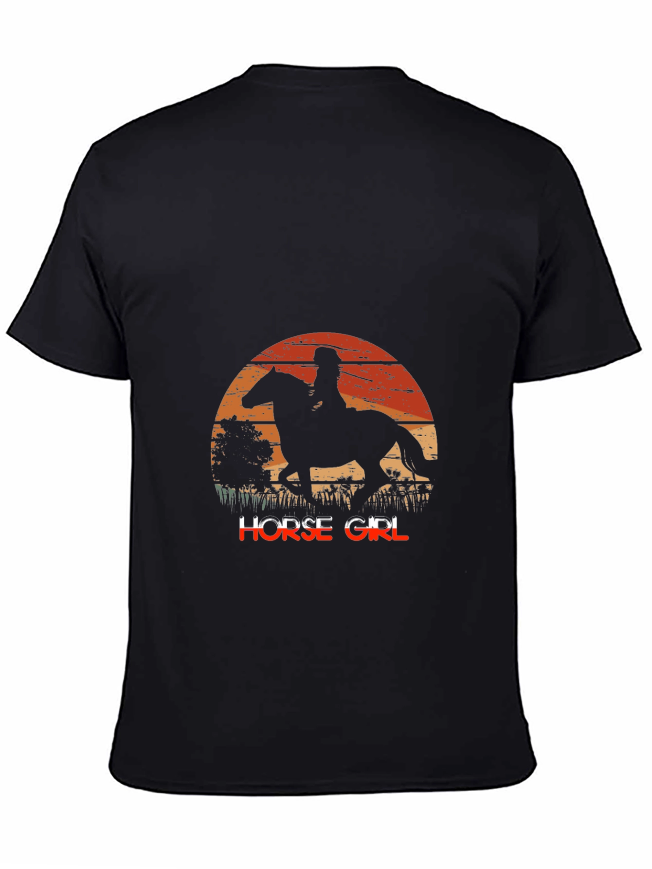 Horse Girl Sunset Graphic Tee