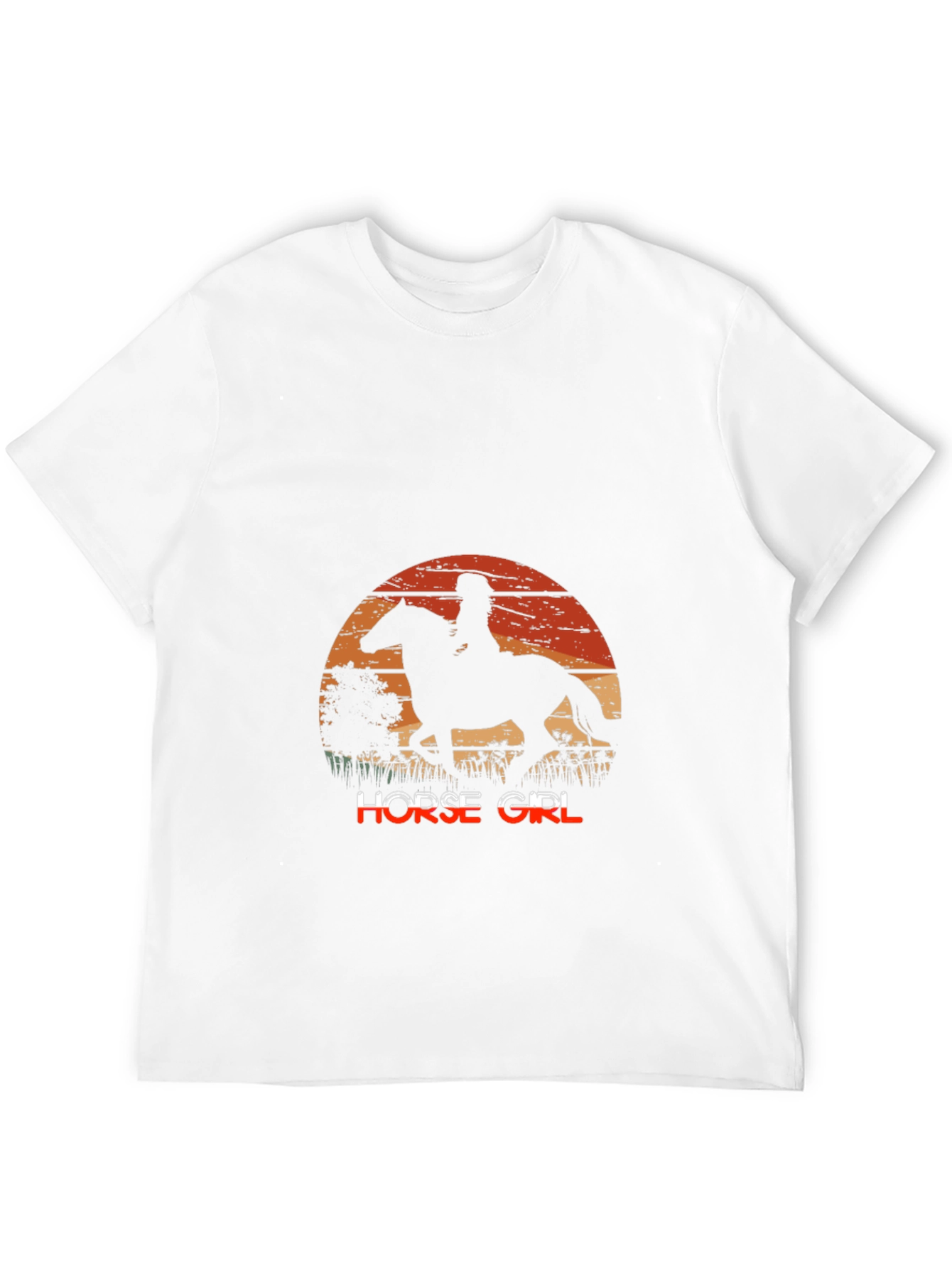 Horse Girl Sunset Graphic Tee