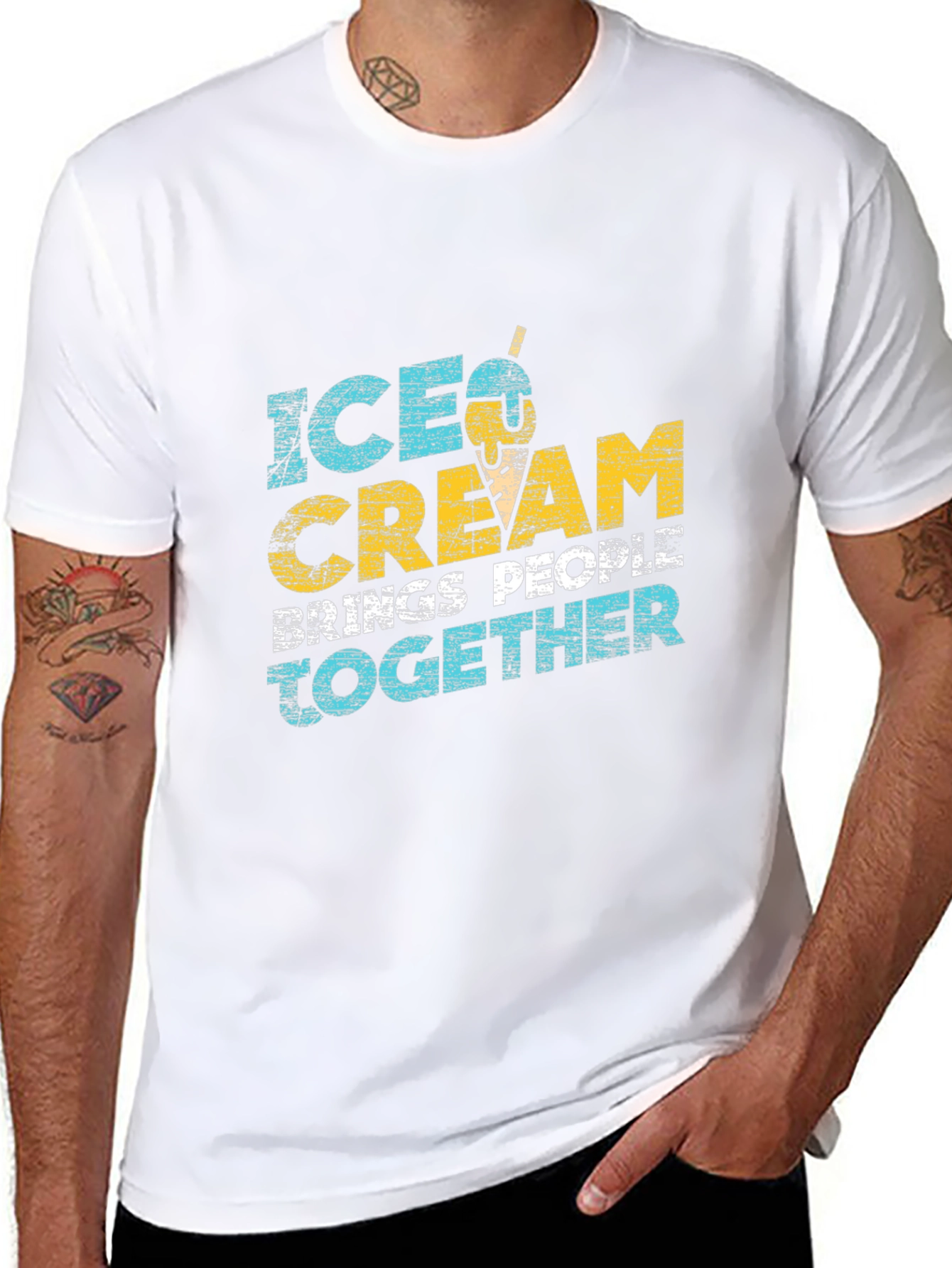Ice Cream Brings People Together Graphic Tee