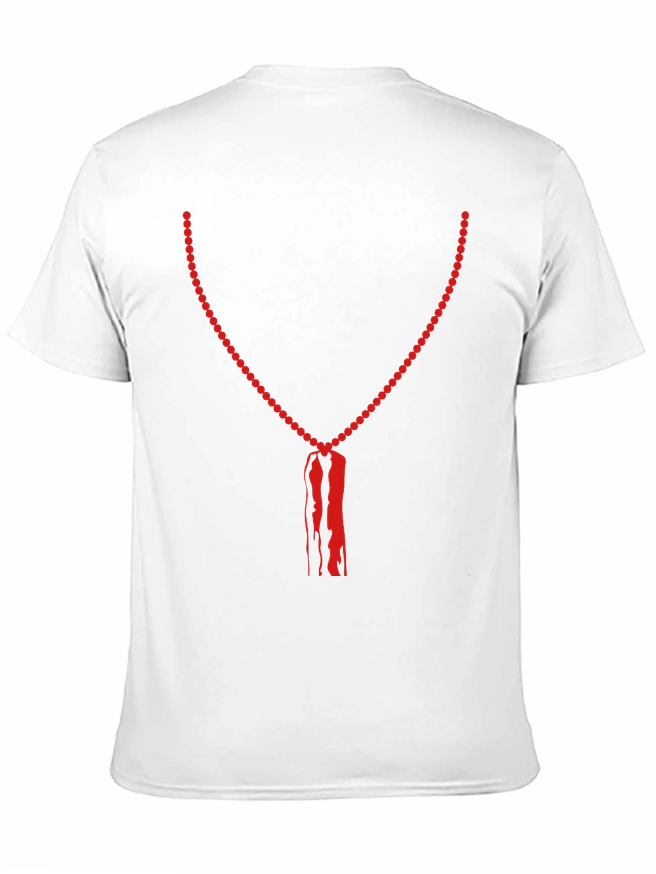 Unique Bead Necklace Graphic Print Tee