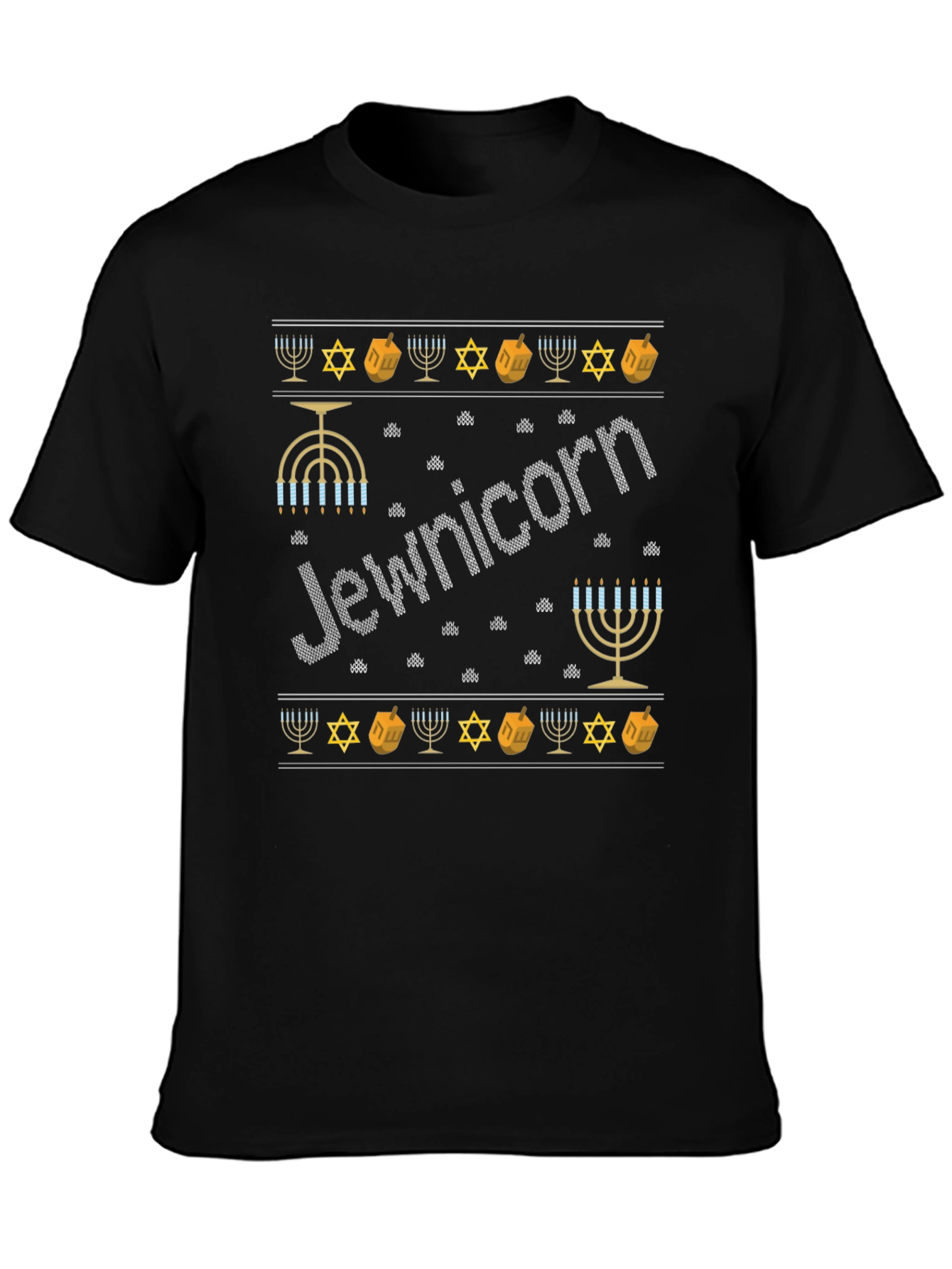 Jewnicorn Hanukkah T-Shirt Holiday Celebration