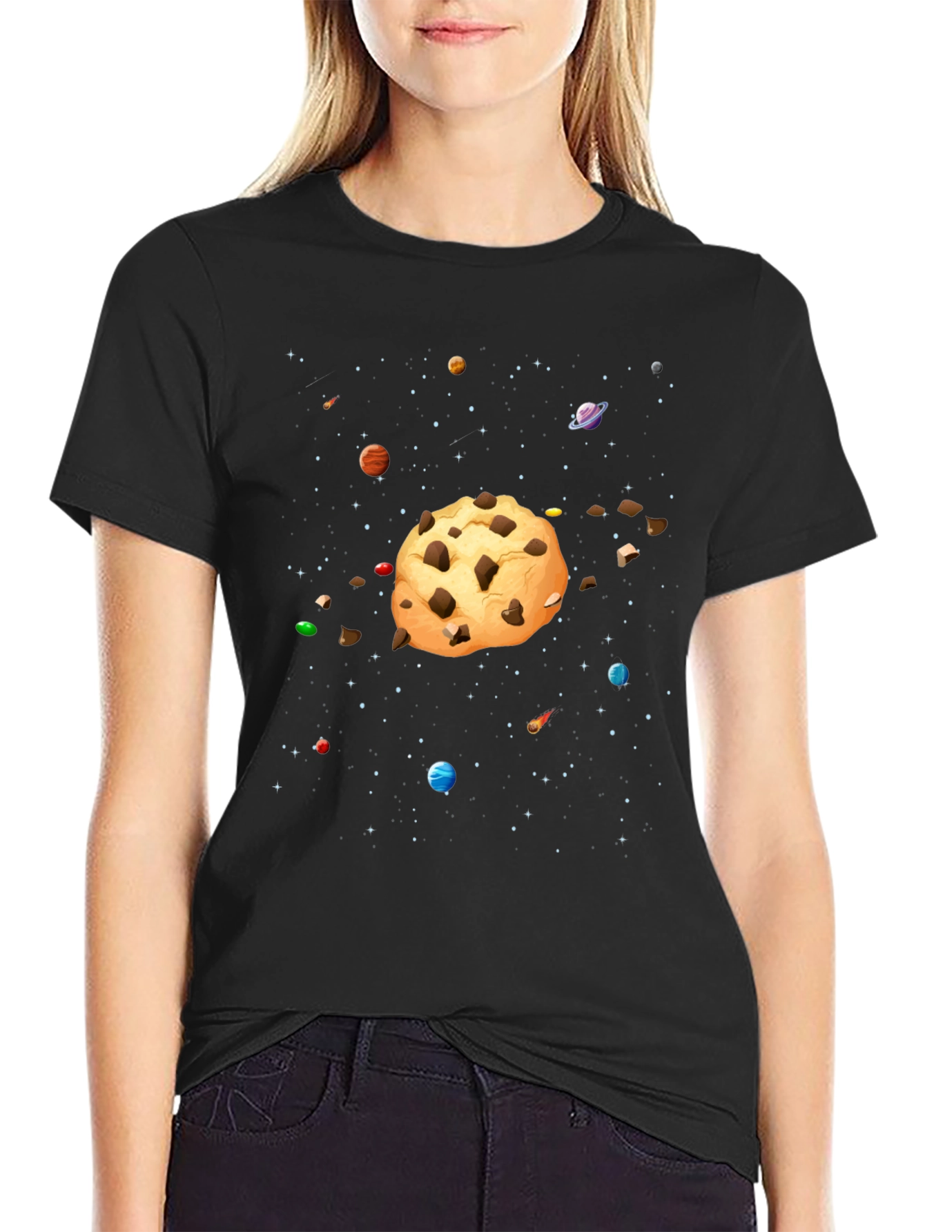 Cookie Planet Black T-Shirt