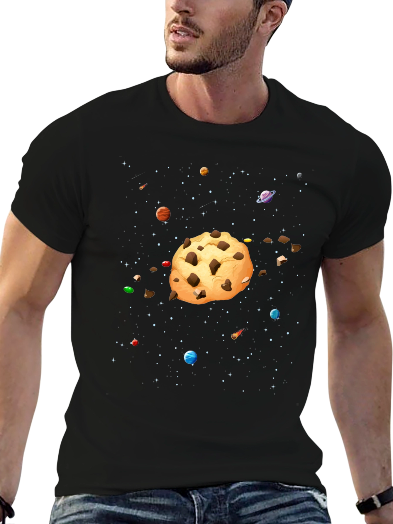 Cookie Planet Black T-Shirt