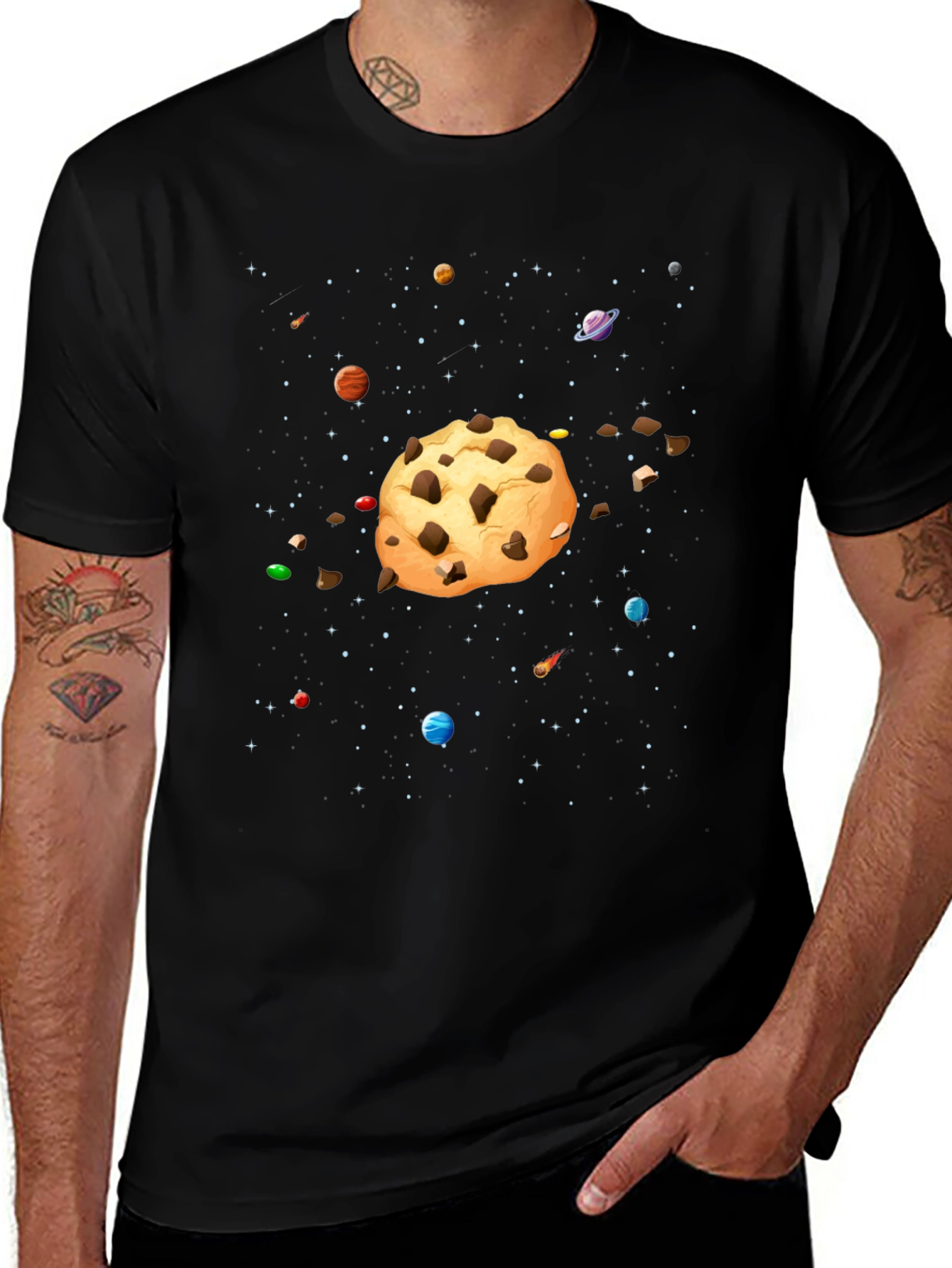 Cookie Planet Black T-Shirt