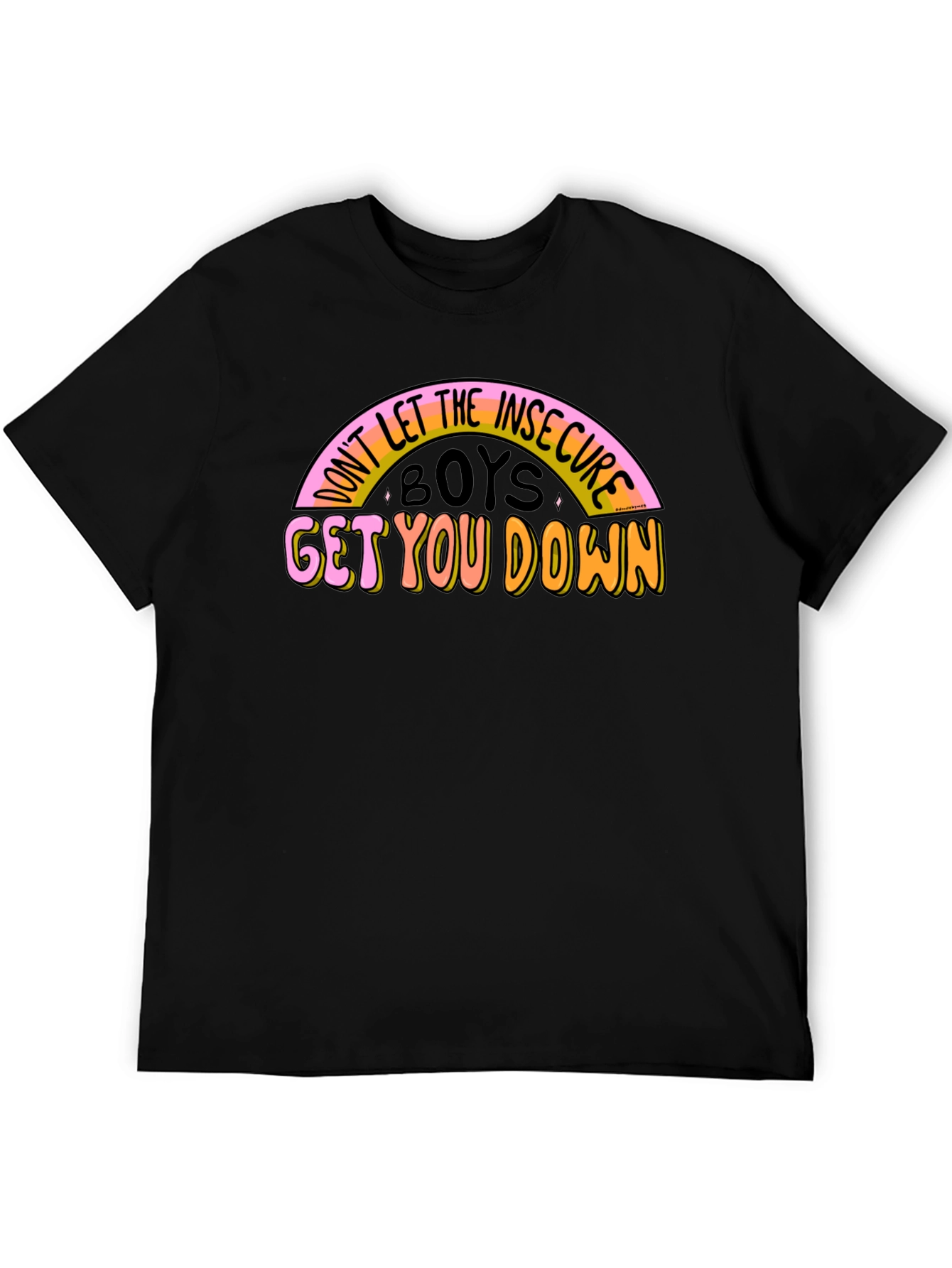 Insecure Boys Graphic Tee - Positive Message