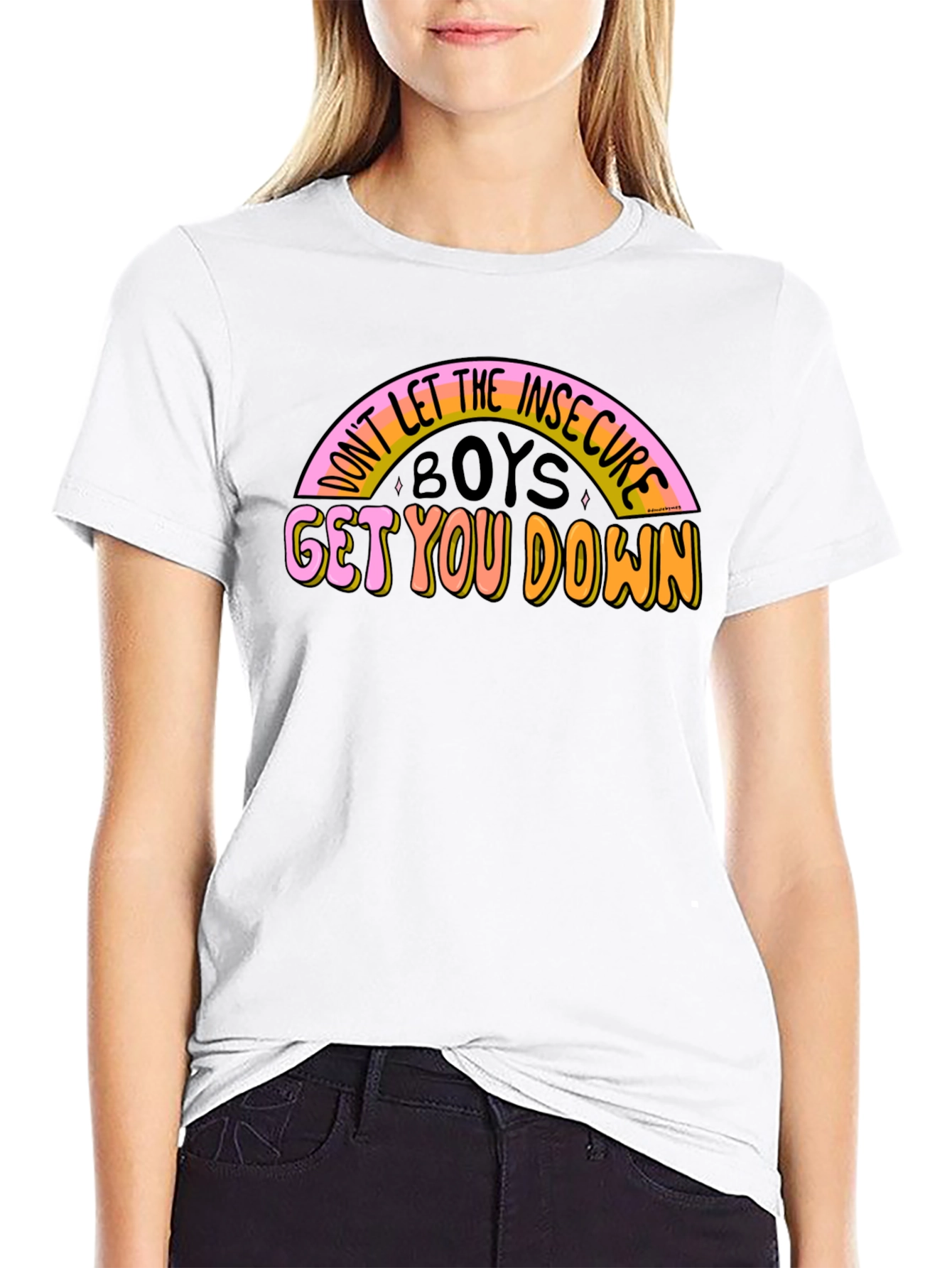 Insecure Boys Graphic Tee - Positive Message