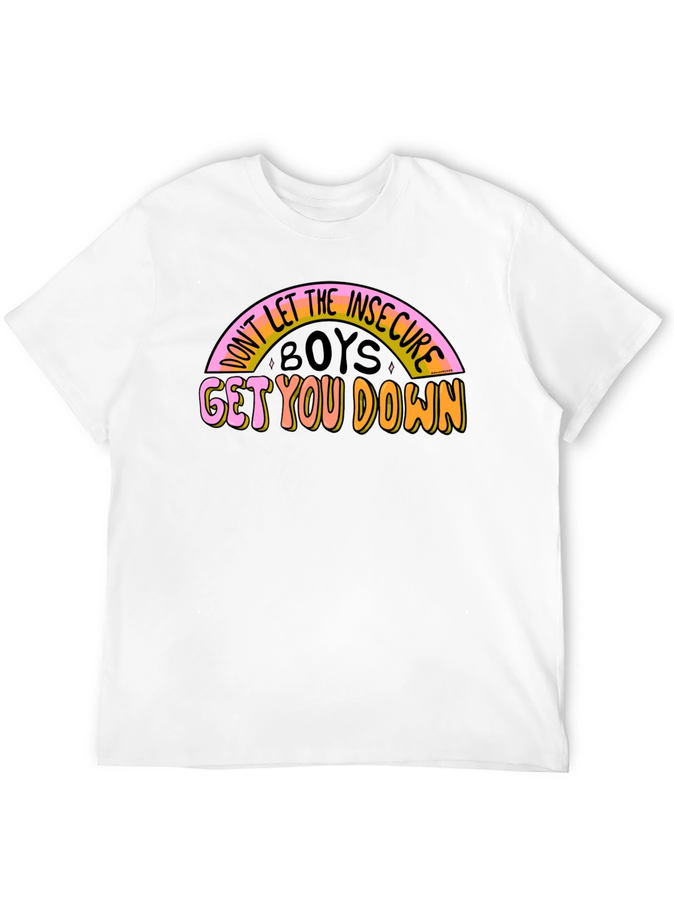 Insecure Boys Graphic Tee - Positive Message