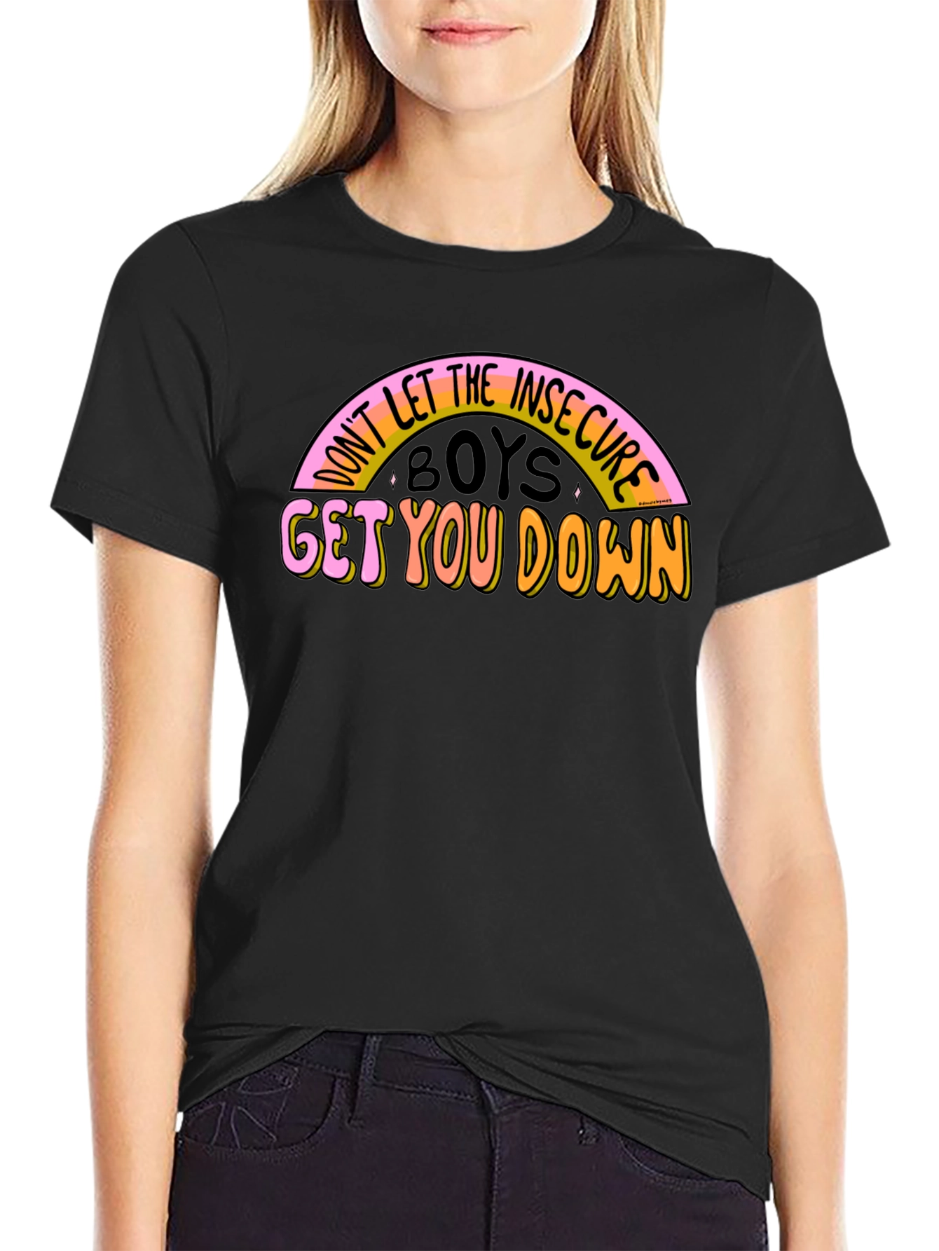 Insecure Boys Graphic Tee - Positive Message