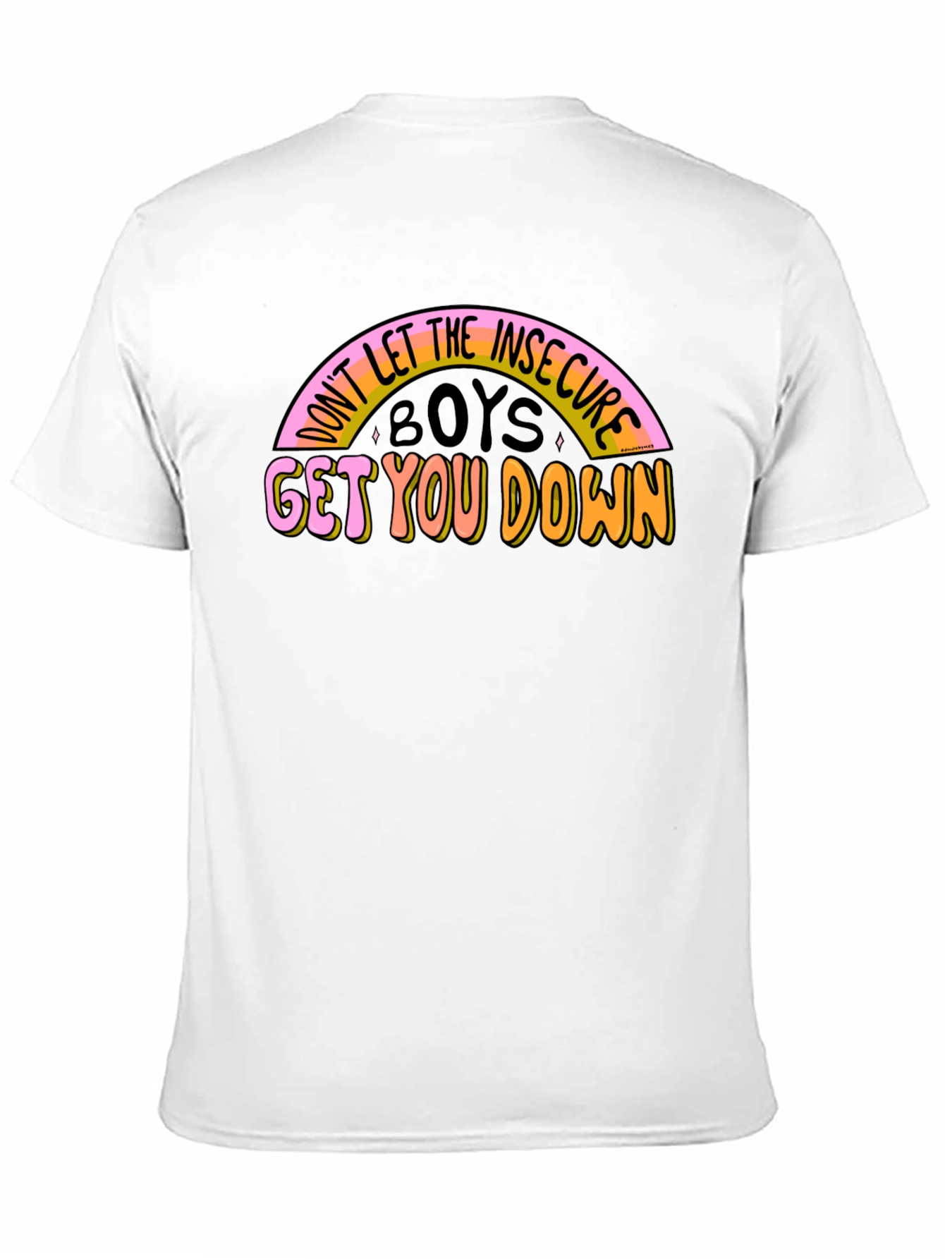 Insecure Boys Graphic Tee - Positive Message