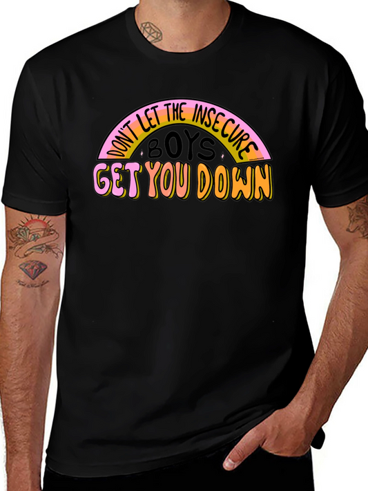Insecure Boys Graphic Tee - Positive Message