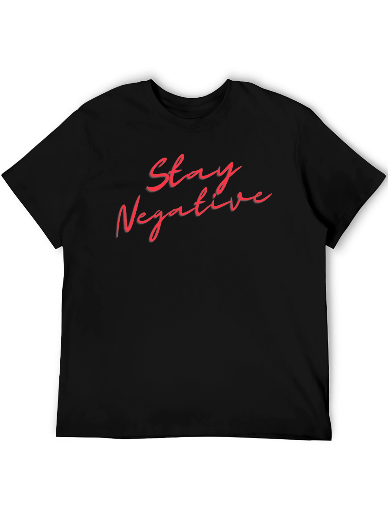 Stay Negative Graphic T-Shirt - Black