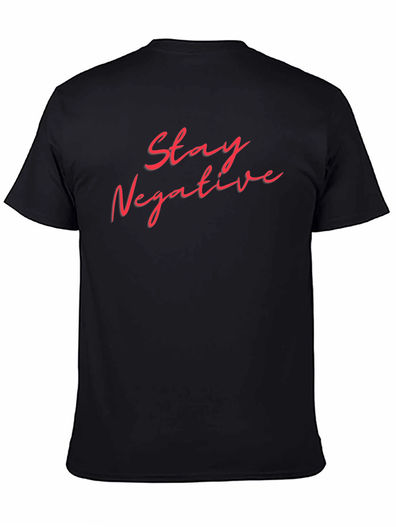 Stay Negative Graphic T-Shirt - Black