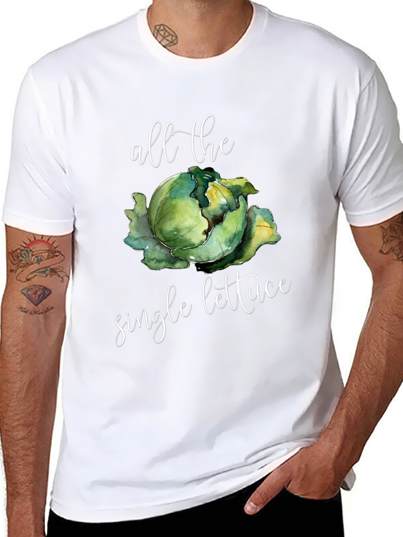 All the Single Lettuce Funny T-Shirt
