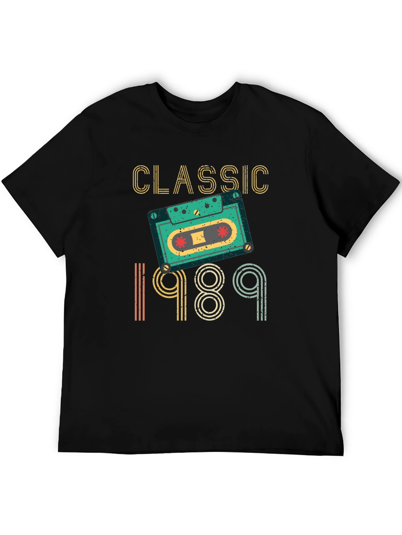 Classic 1989 Cassette Tape Graphic T-Shirt