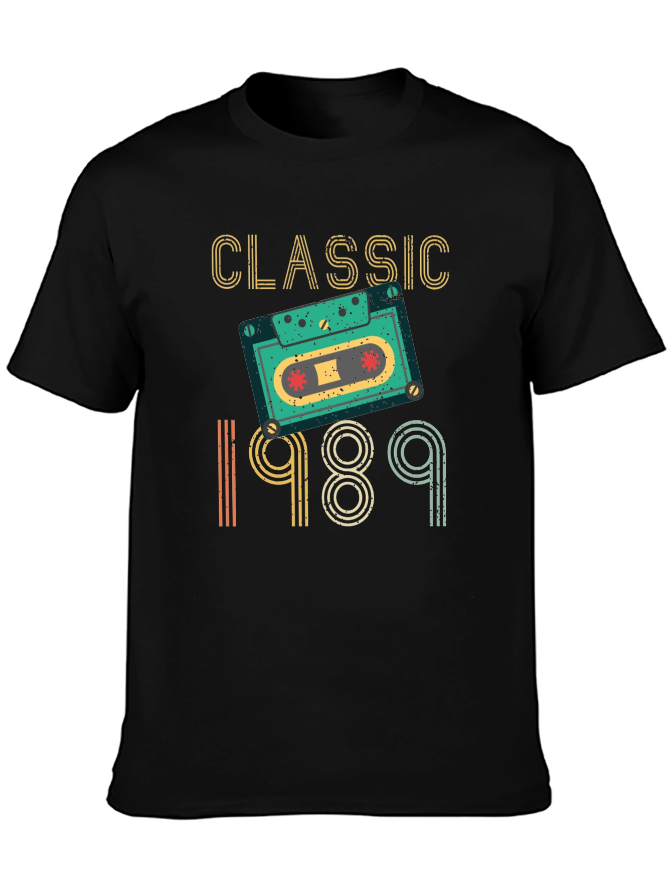 Classic 1989 Cassette Tape Graphic T-Shirt